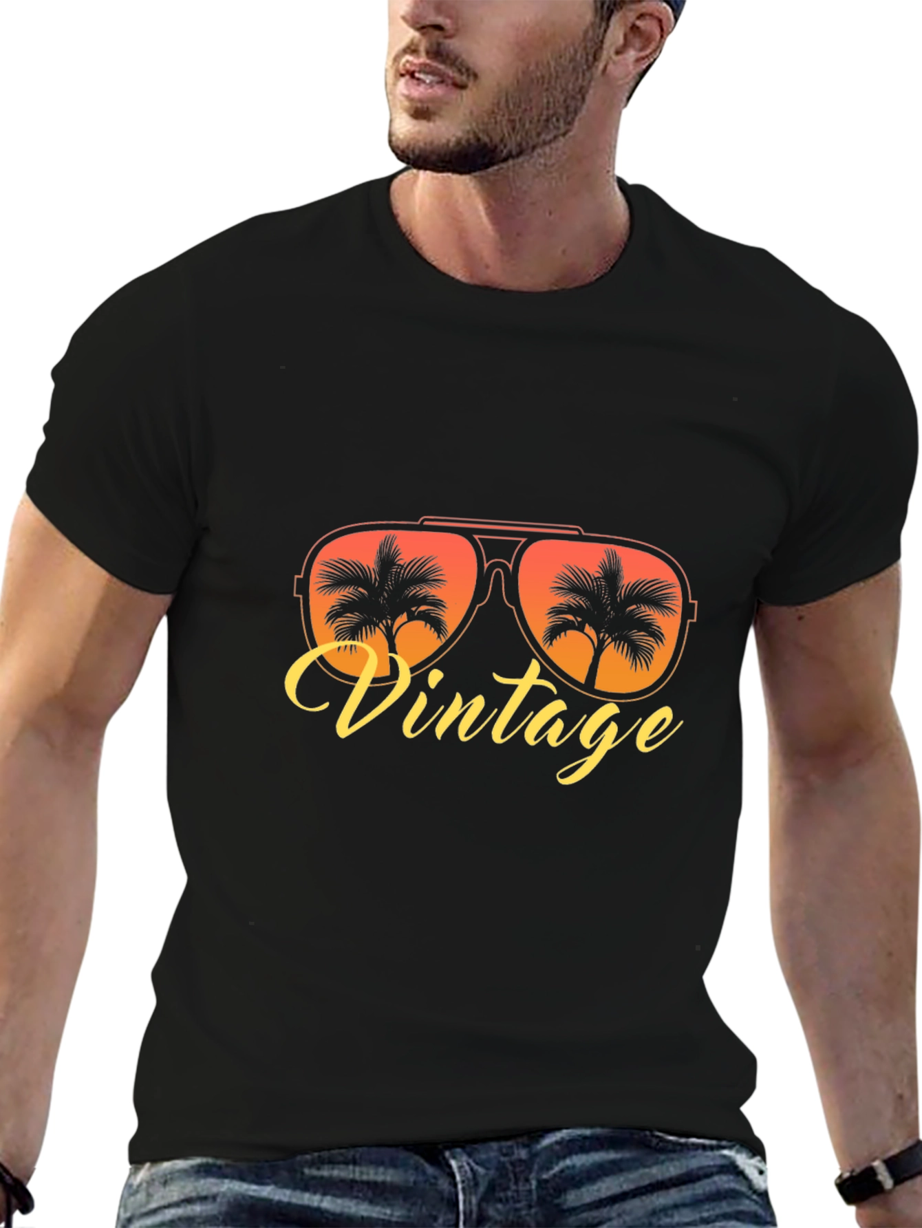 Vintage Sunglasses T-Shirt - Retro Style