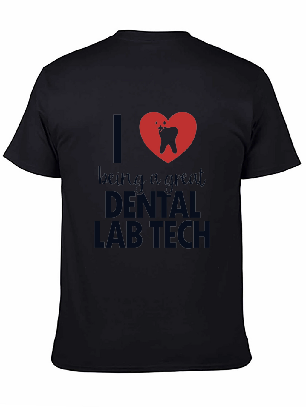 Dental Lab Tech Heart Graphic T-Shirt