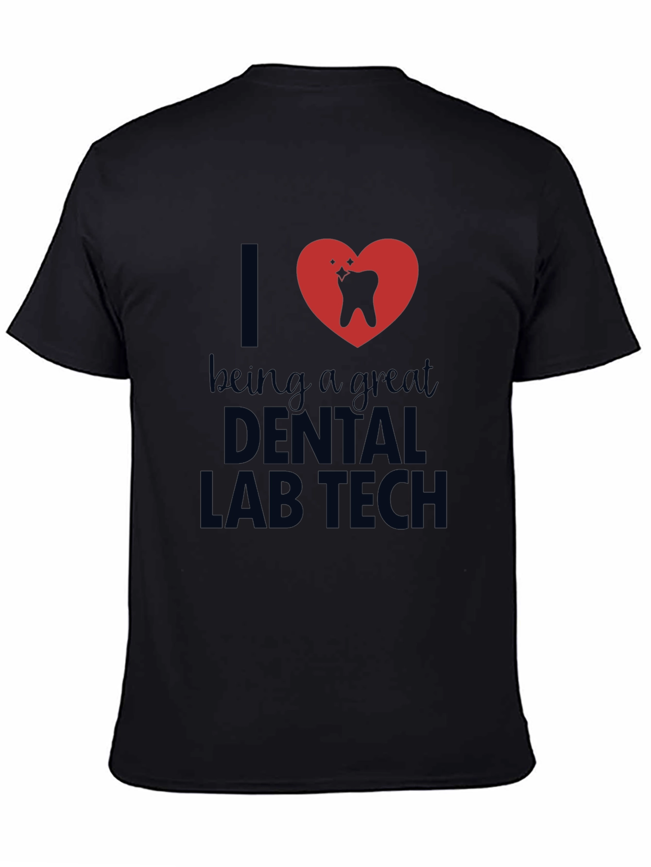 Dental Lab Tech Heart Graphic T-Shirt