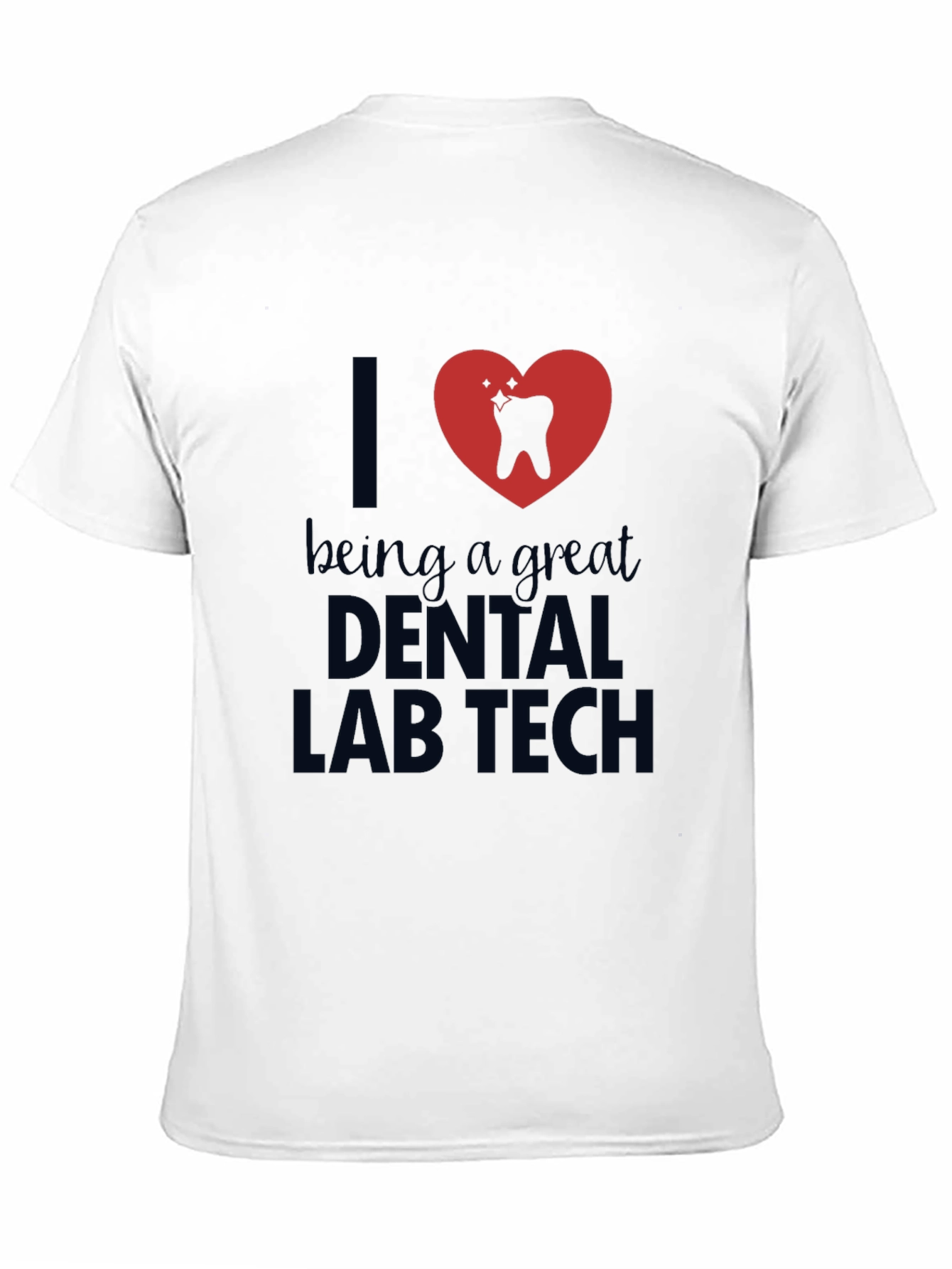 Dental Lab Tech Heart Graphic T-Shirt