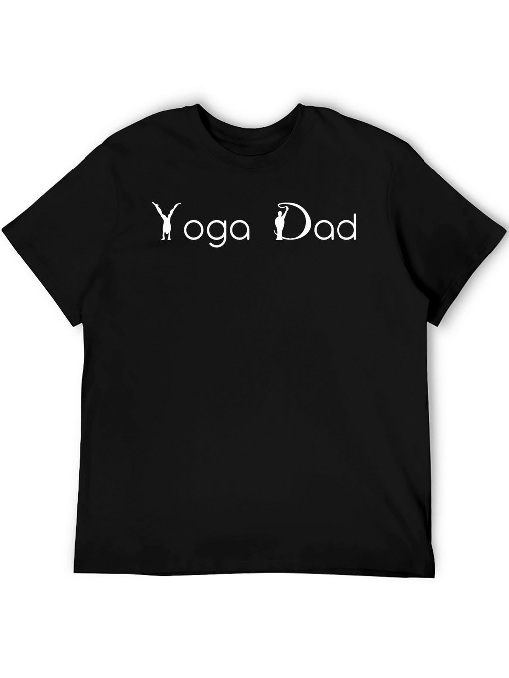 Yoga Dad Tee - Black Cotton Blend T-Shirt