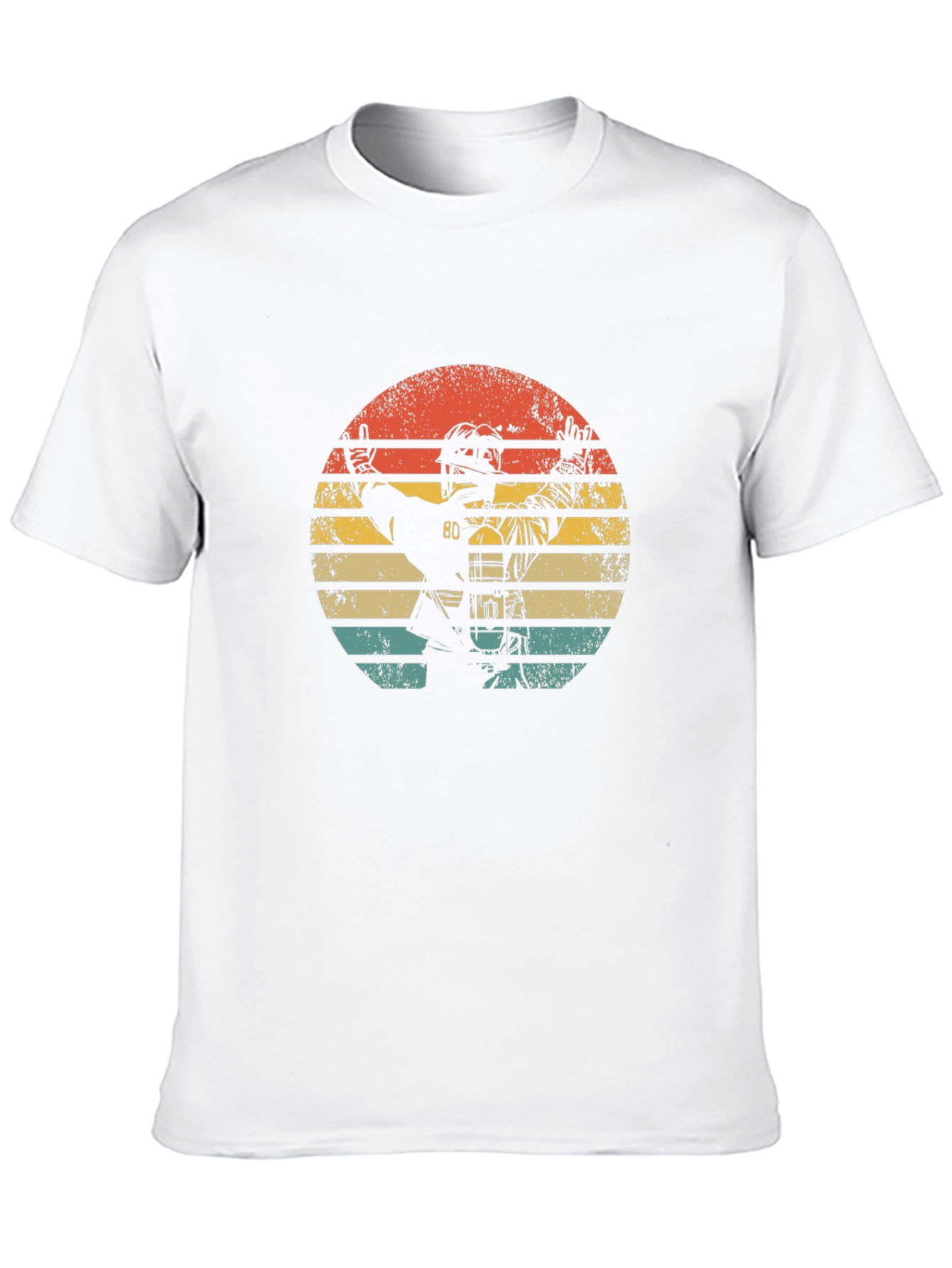 Vintage Hockey Player Graphic Tee - Retro Style T-Shirt