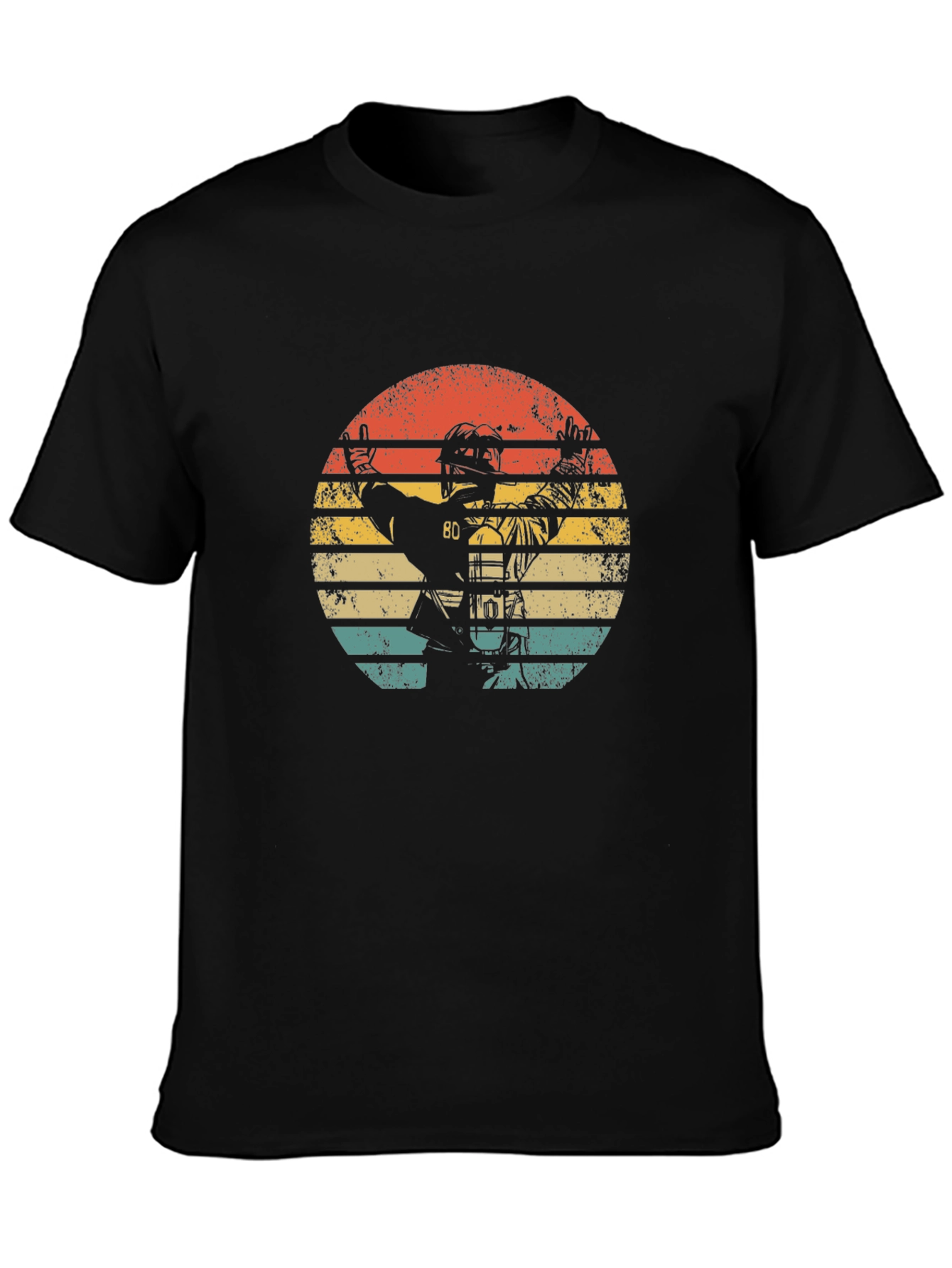 Vintage Hockey Player Graphic Tee - Retro Style T-Shirt