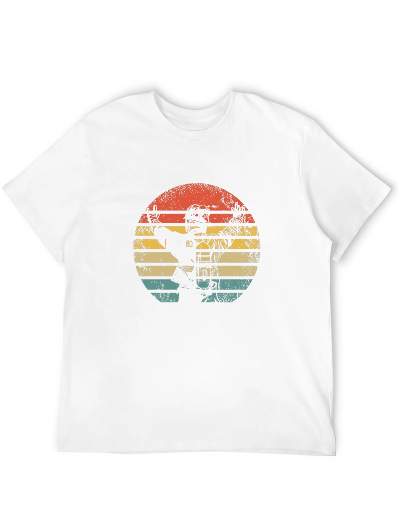 Vintage Hockey Player Graphic Tee - Retro Style T-Shirt