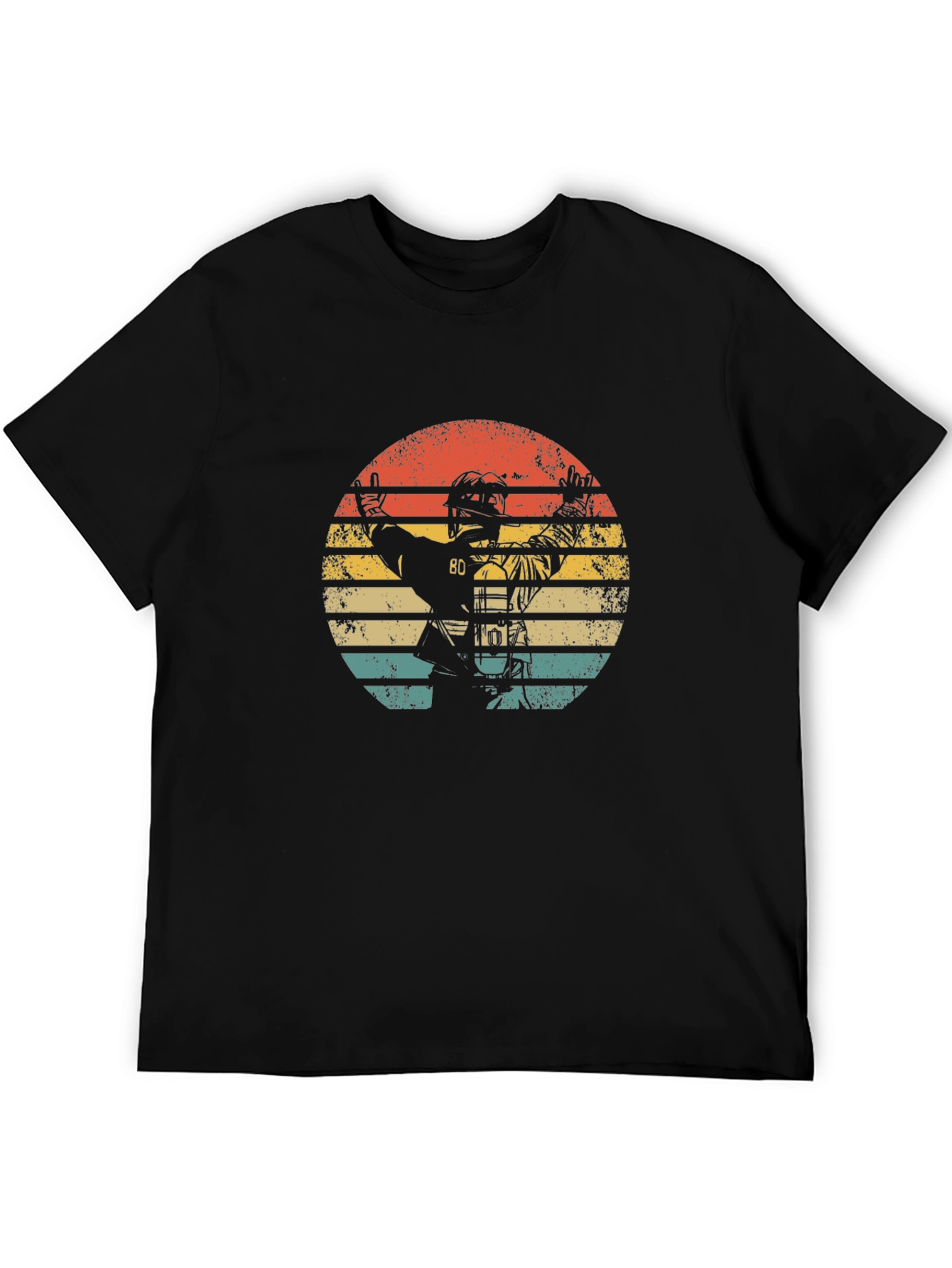 Vintage Hockey Player Graphic Tee - Retro Style T-Shirt