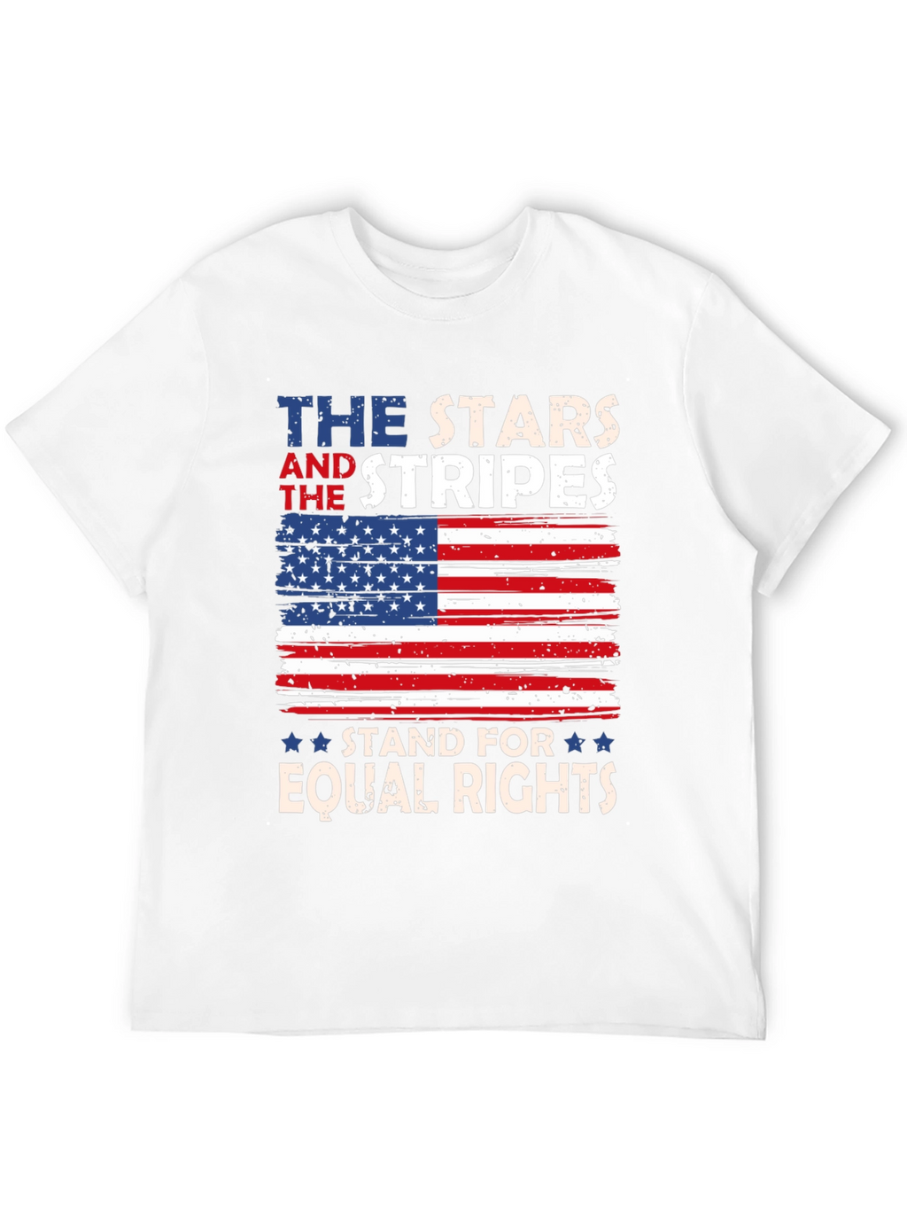 Stars and Stripes Equal Rights Patriotic Tee