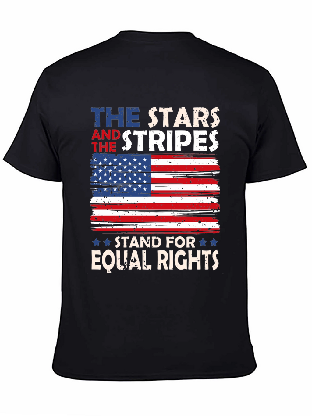 Stars and Stripes Equal Rights Patriotic Tee