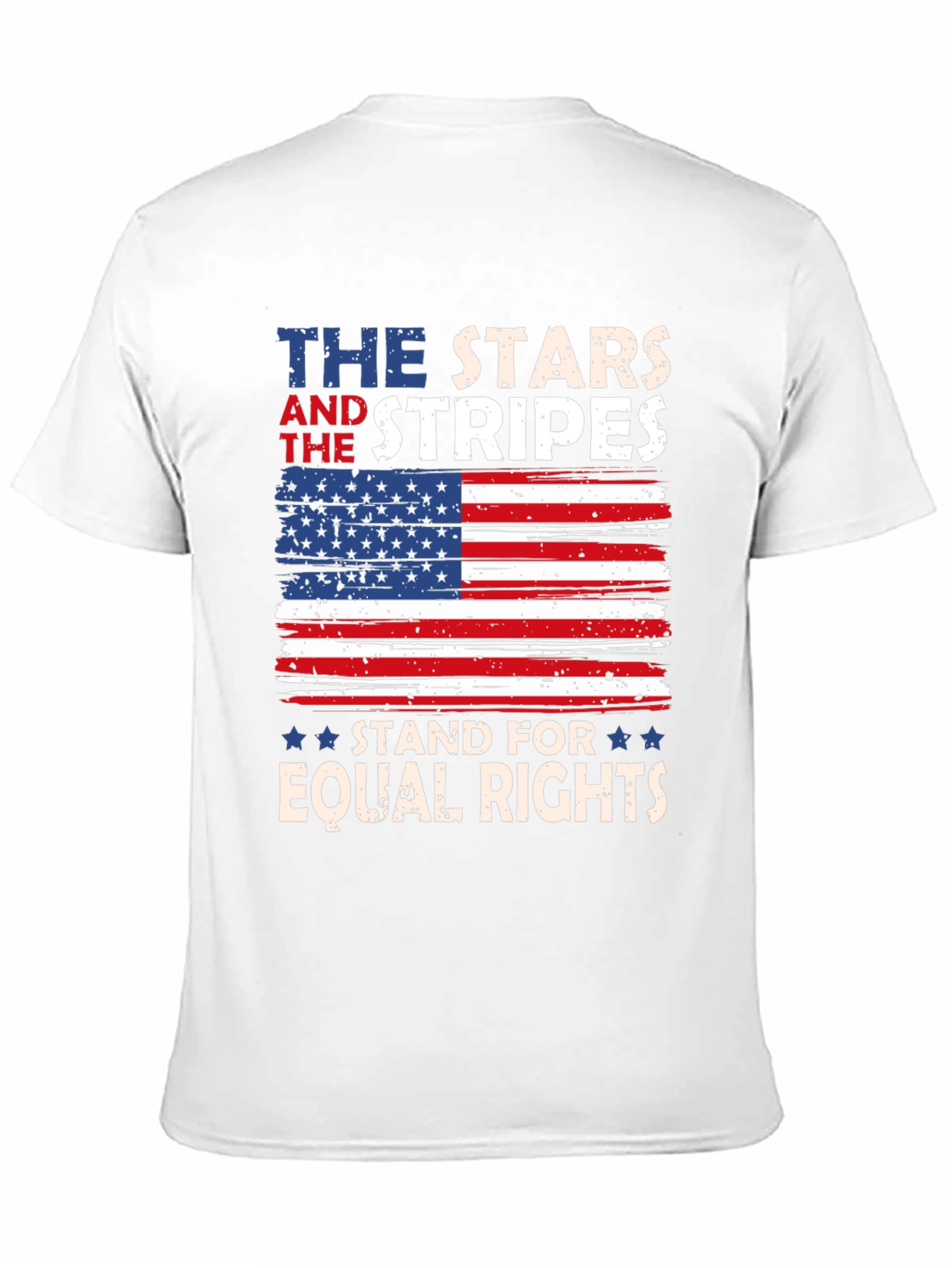 Stars and Stripes Equal Rights Patriotic Tee