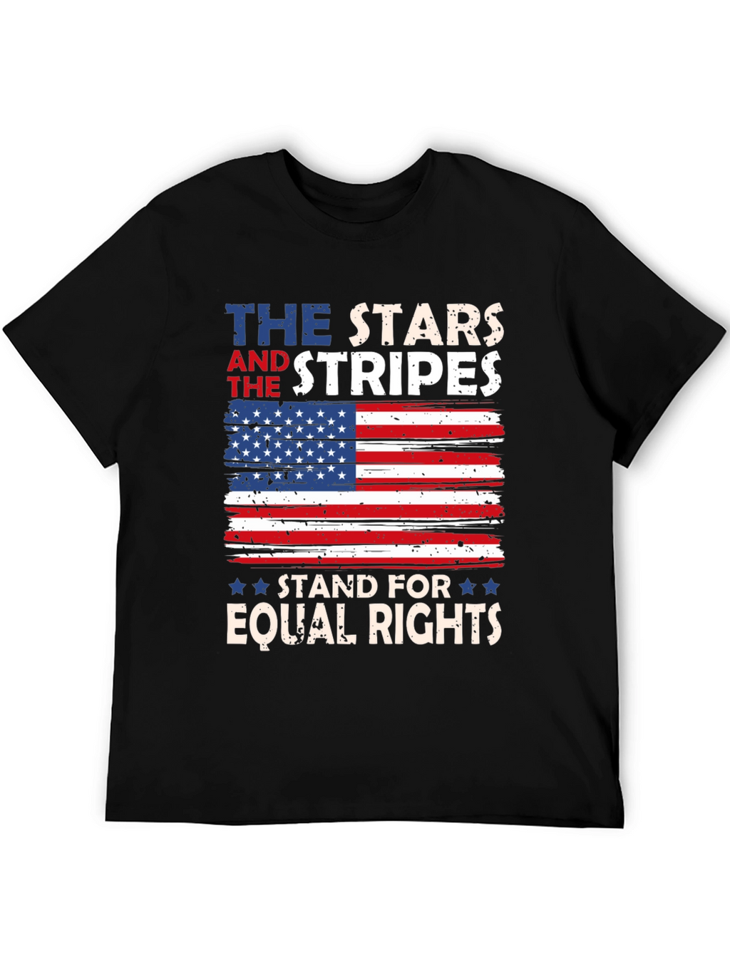 Stars and Stripes Equal Rights Patriotic Tee