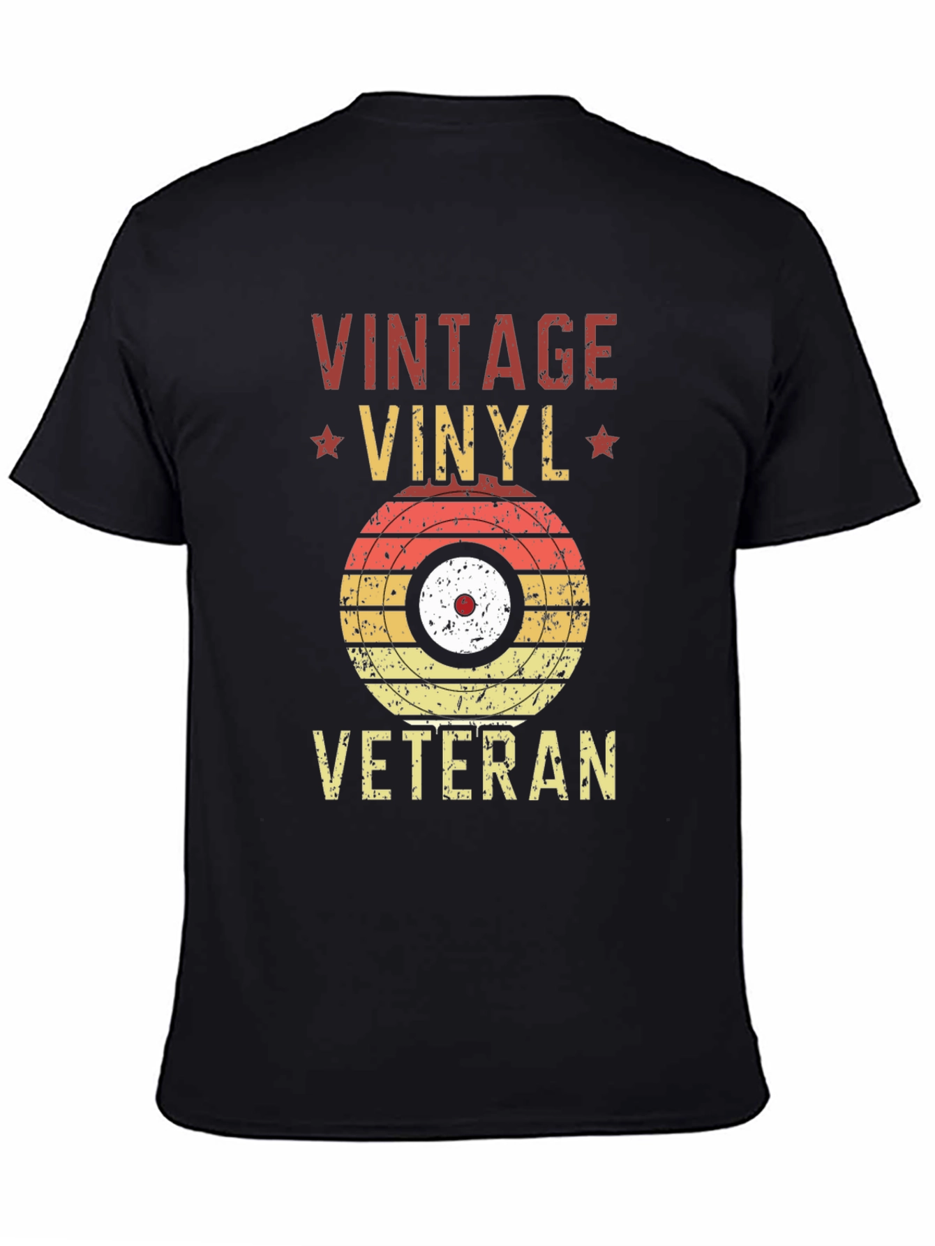 Vintage Vinyl Veteran Graphic T-Shirt
