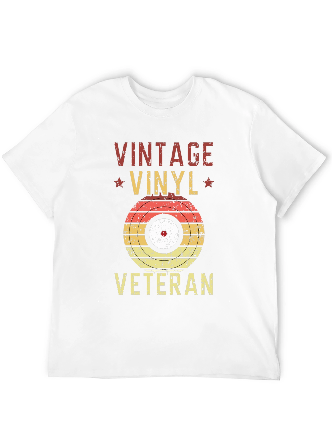 Vintage Vinyl Veteran Graphic T-Shirt