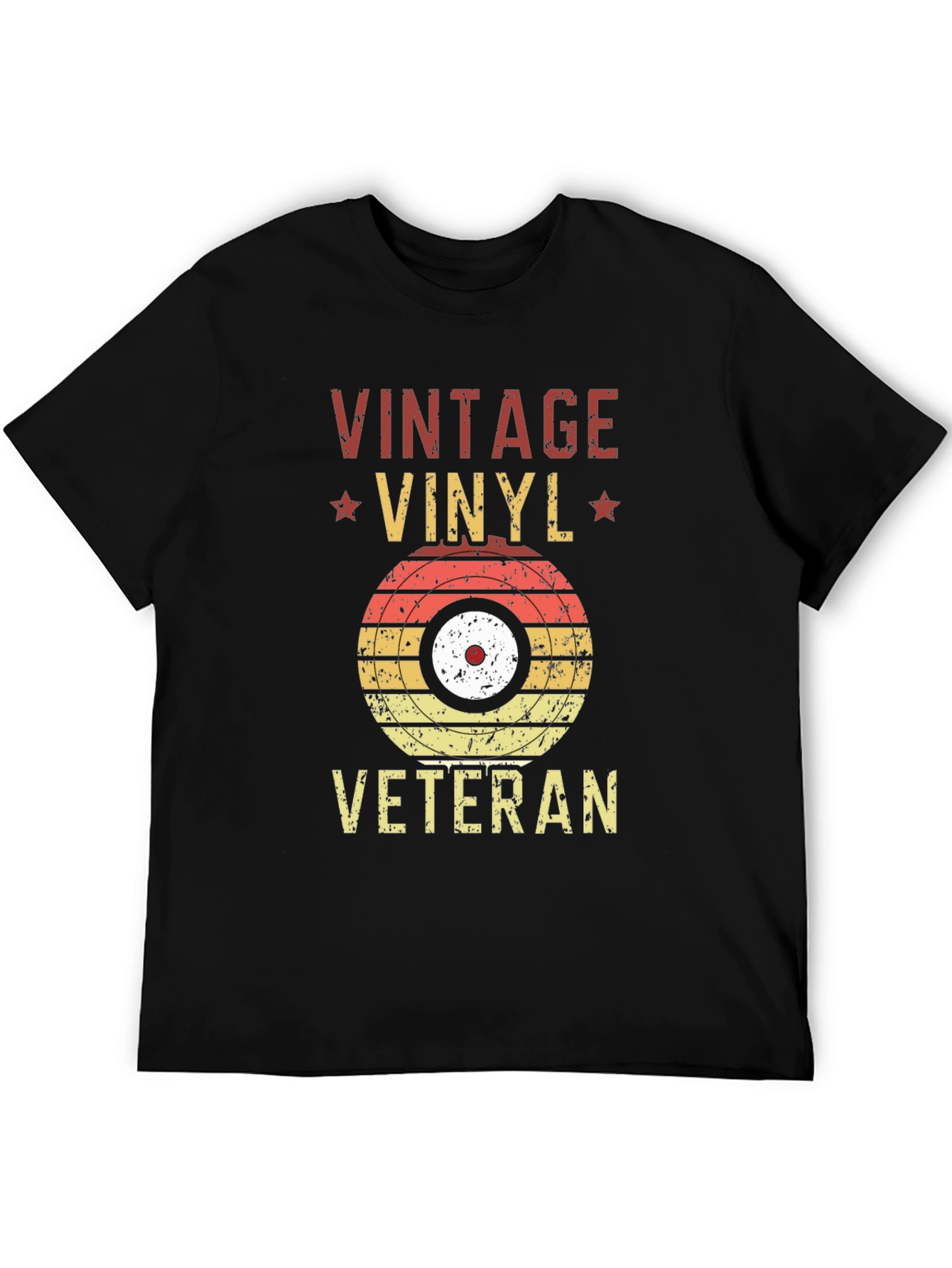 Vintage Vinyl Veteran Graphic T-Shirt