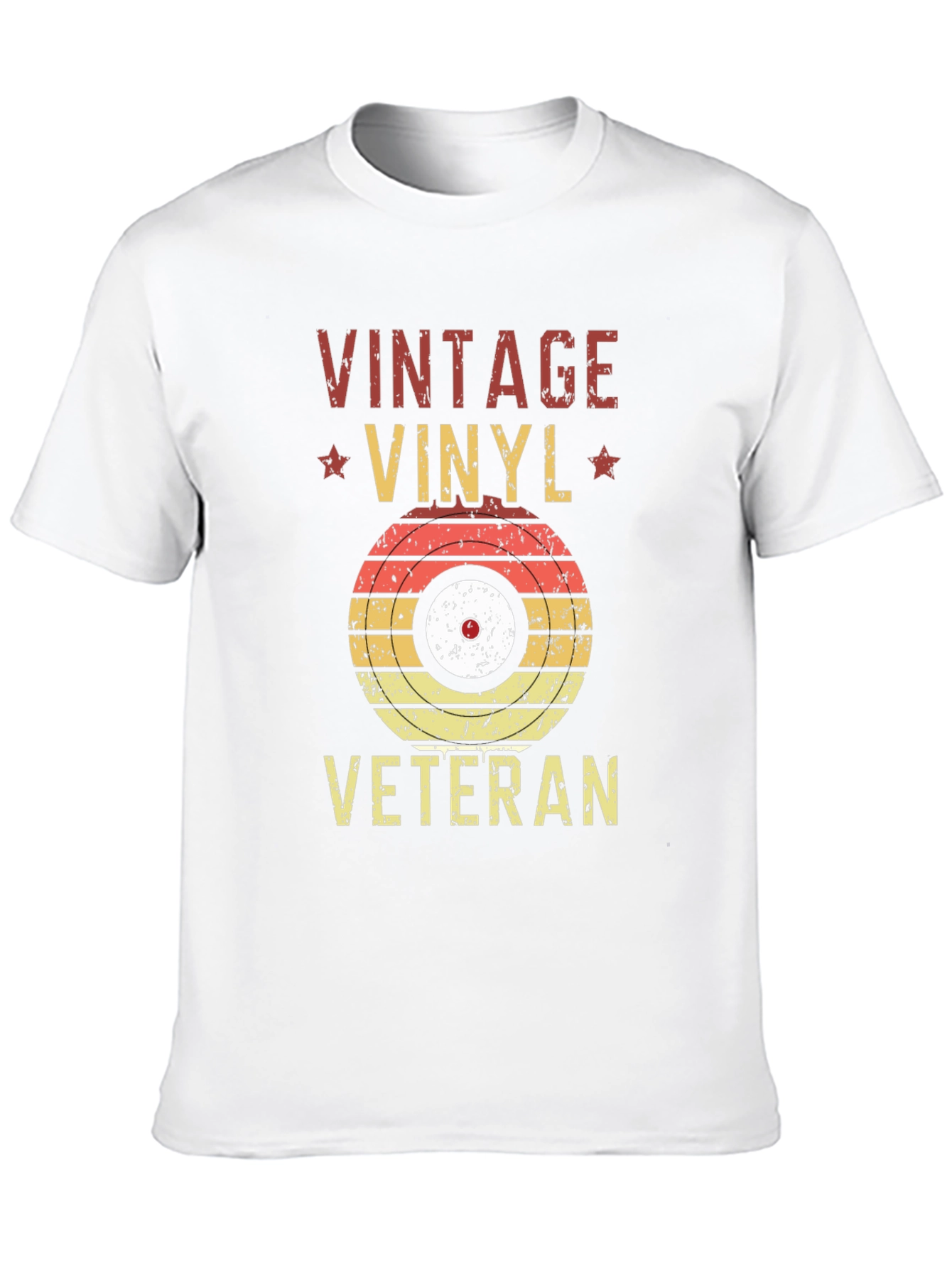 Vintage Vinyl Veteran Graphic T-Shirt