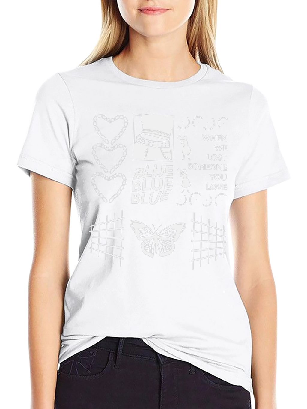 Unique Graphic Print Black T-Shirt