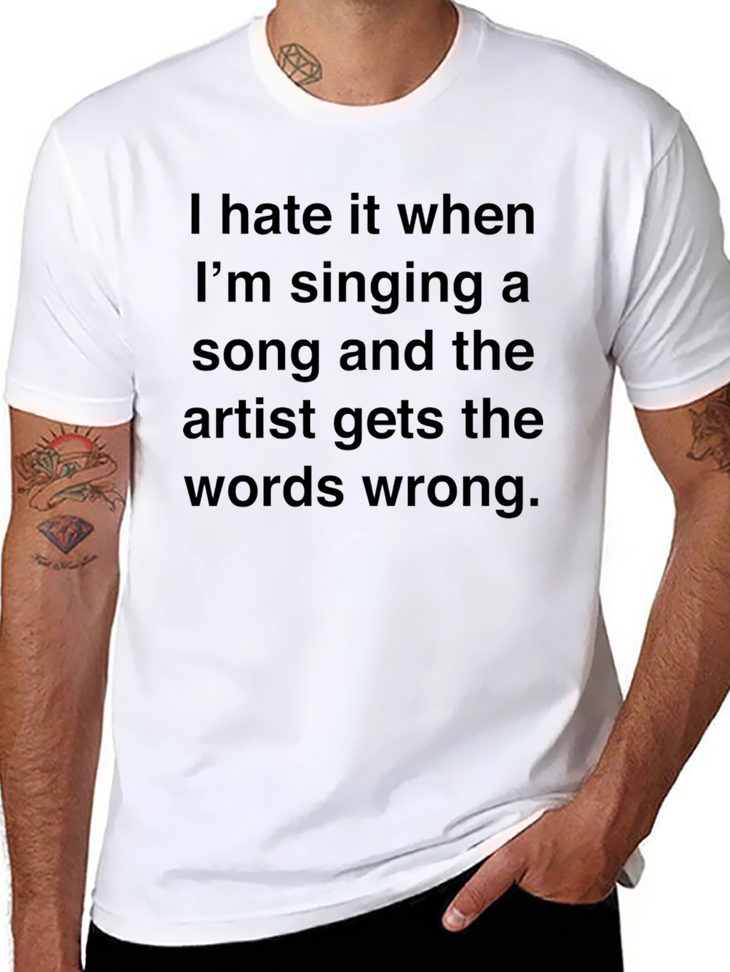 Funny Music Lover T-Shirt: Artist Gets Words Wrong