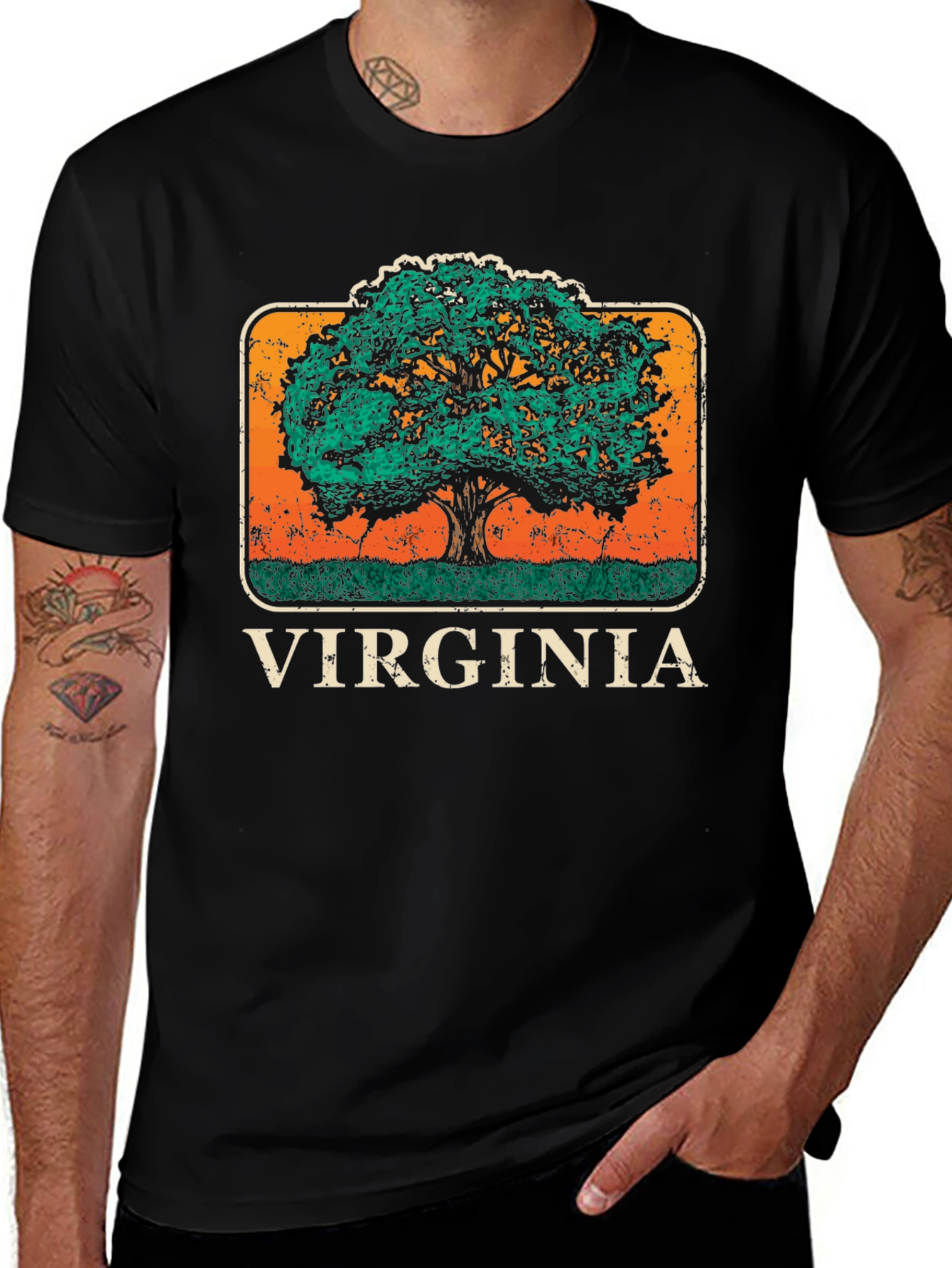 Virginia Tree Graphic T-Shirt - Unisex Style