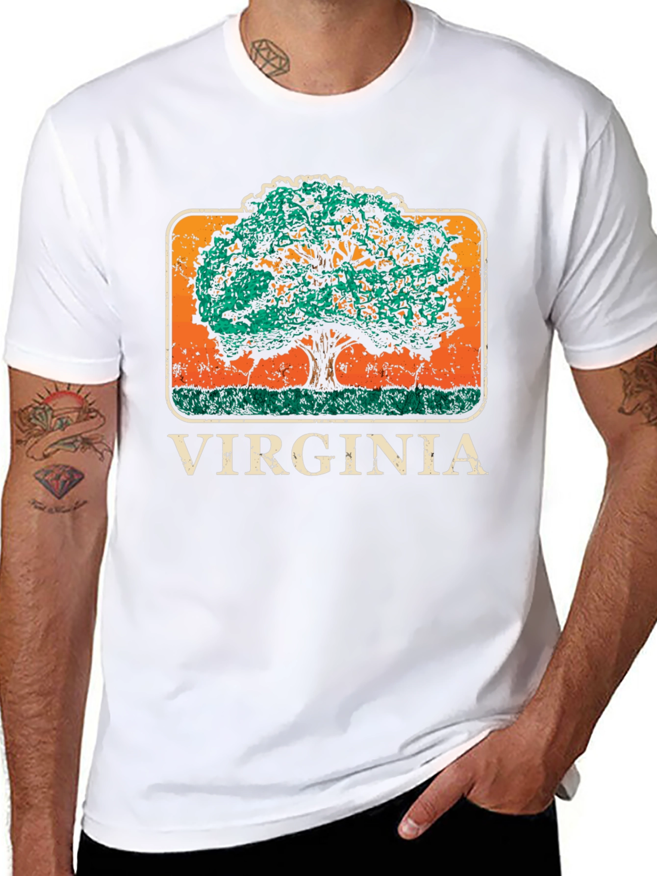 Virginia Tree Graphic T-Shirt - Unisex Style
