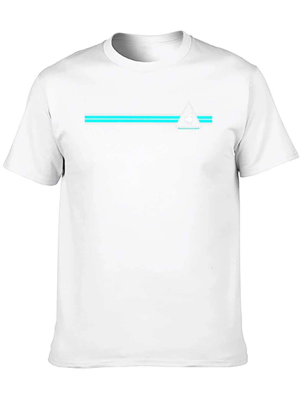 Piano Triangle Graphic Black T-Shirt