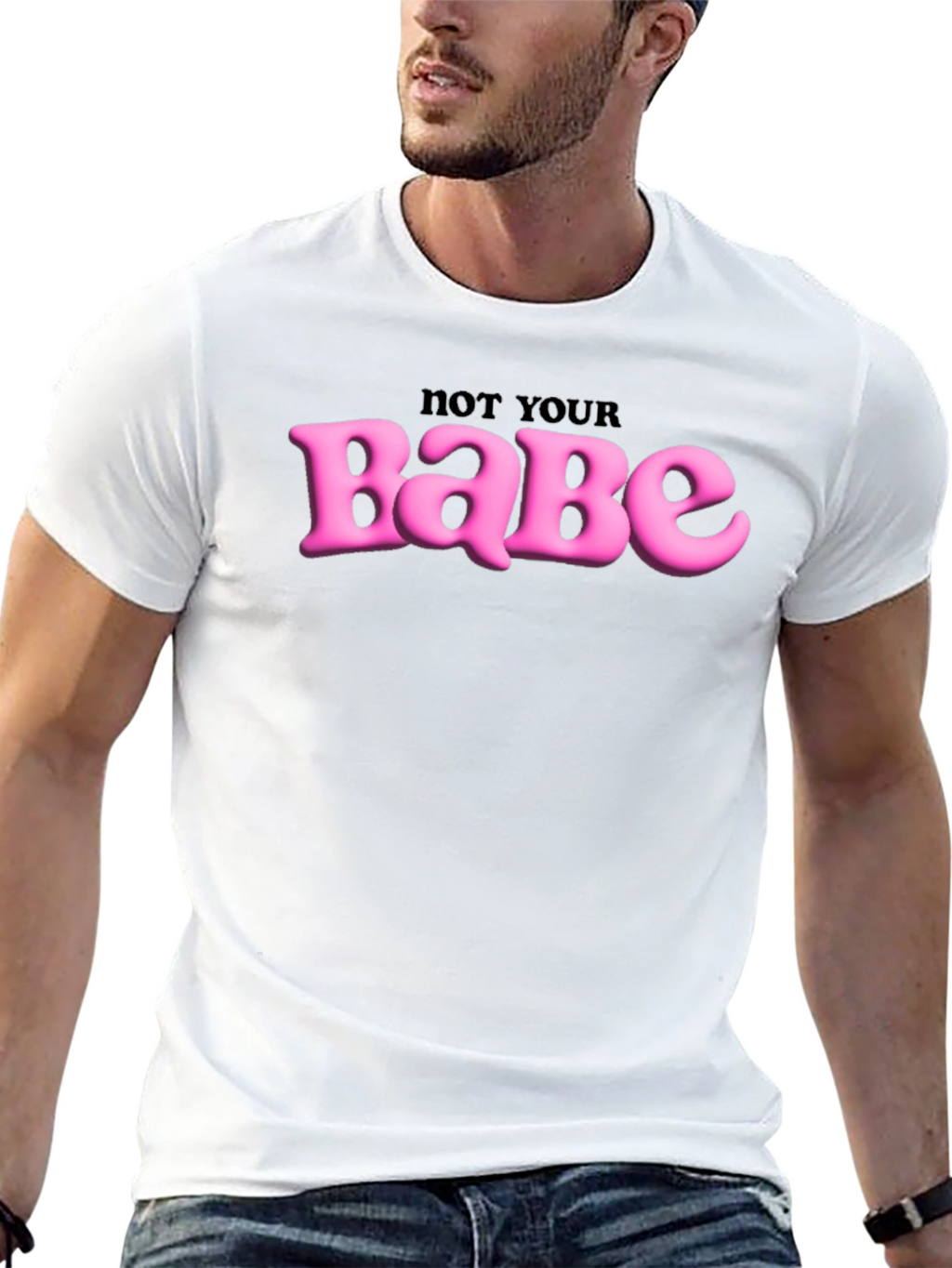 Not Your Babe Graphic Tee - Edgy Slogan T-Shirt
