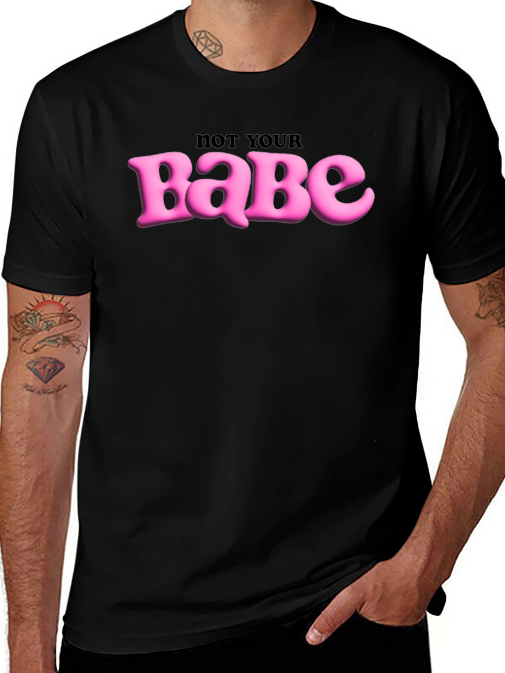 Not Your Babe Graphic Tee - Edgy Slogan T-Shirt
