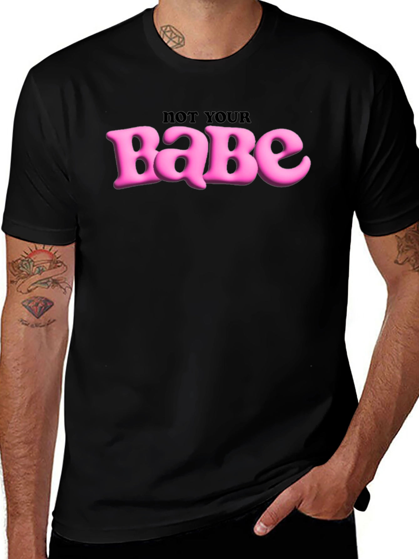Not Your Babe Graphic Tee - Edgy Slogan T-Shirt