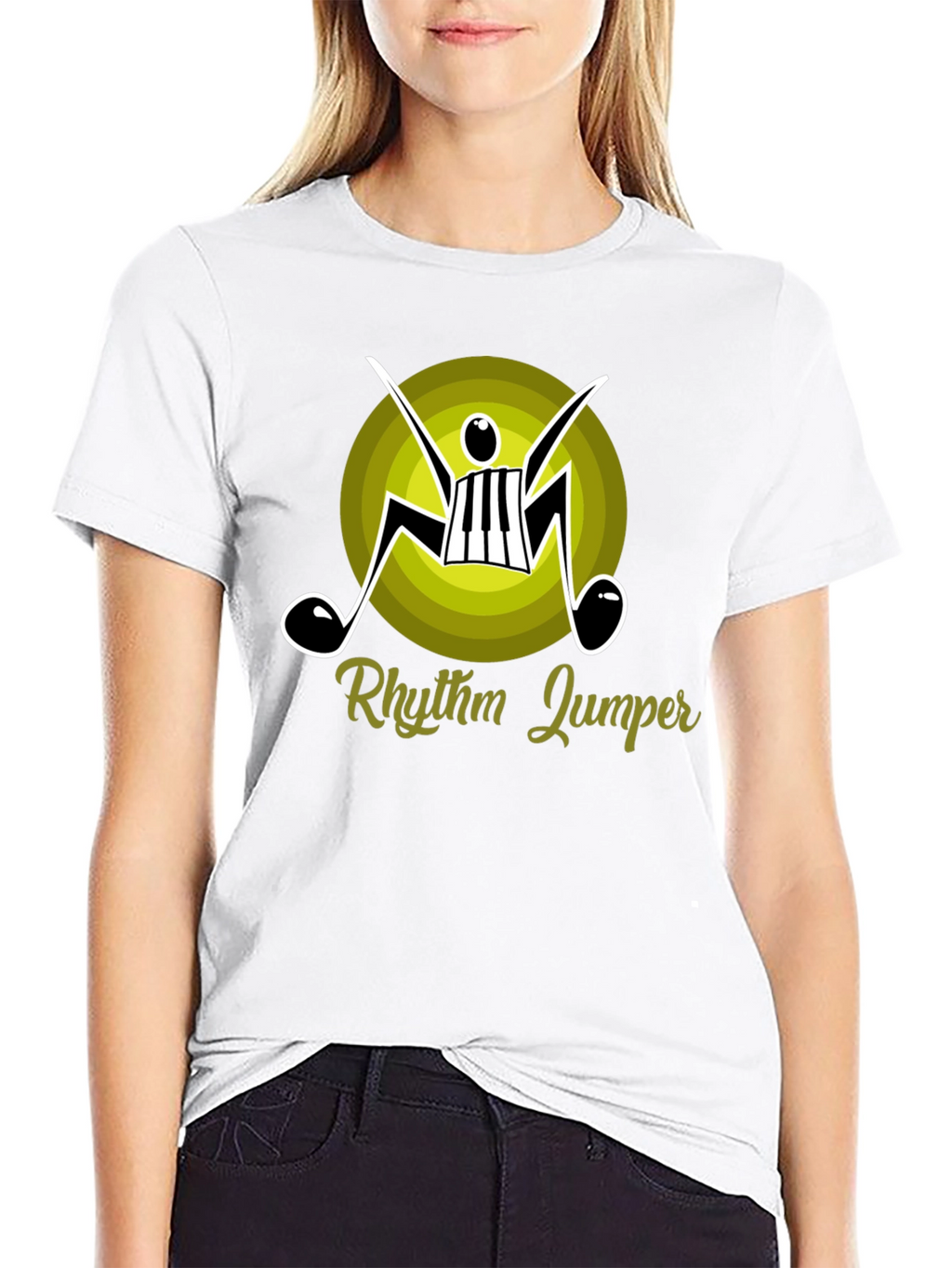 Rhythm Jumper Graphic Tee - Music Lovers T-Shirt