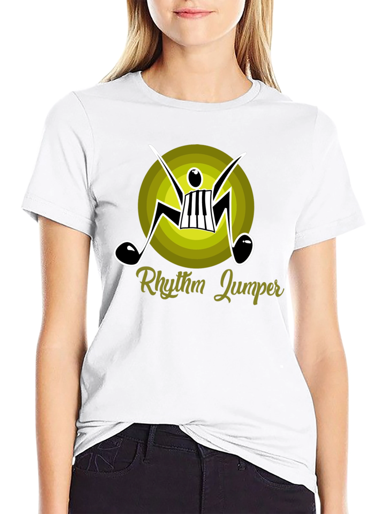 Rhythm Jumper Graphic Tee - Music Lovers T-Shirt