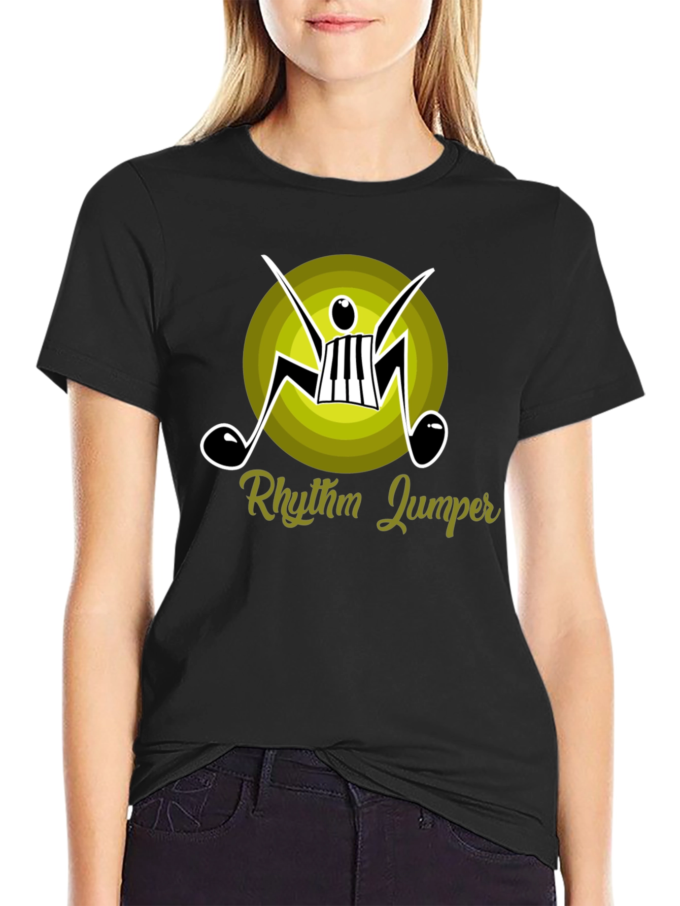 Rhythm Jumper Graphic Tee - Music Lovers T-Shirt