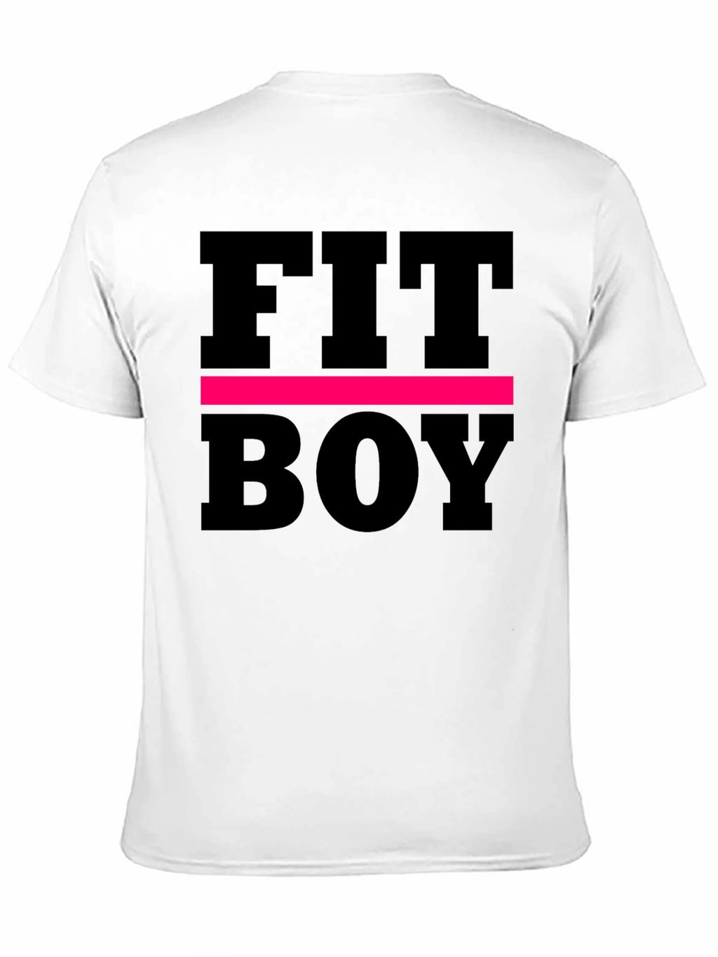 Fit Boy Graphic Tee - Black Cotton T-Shirt