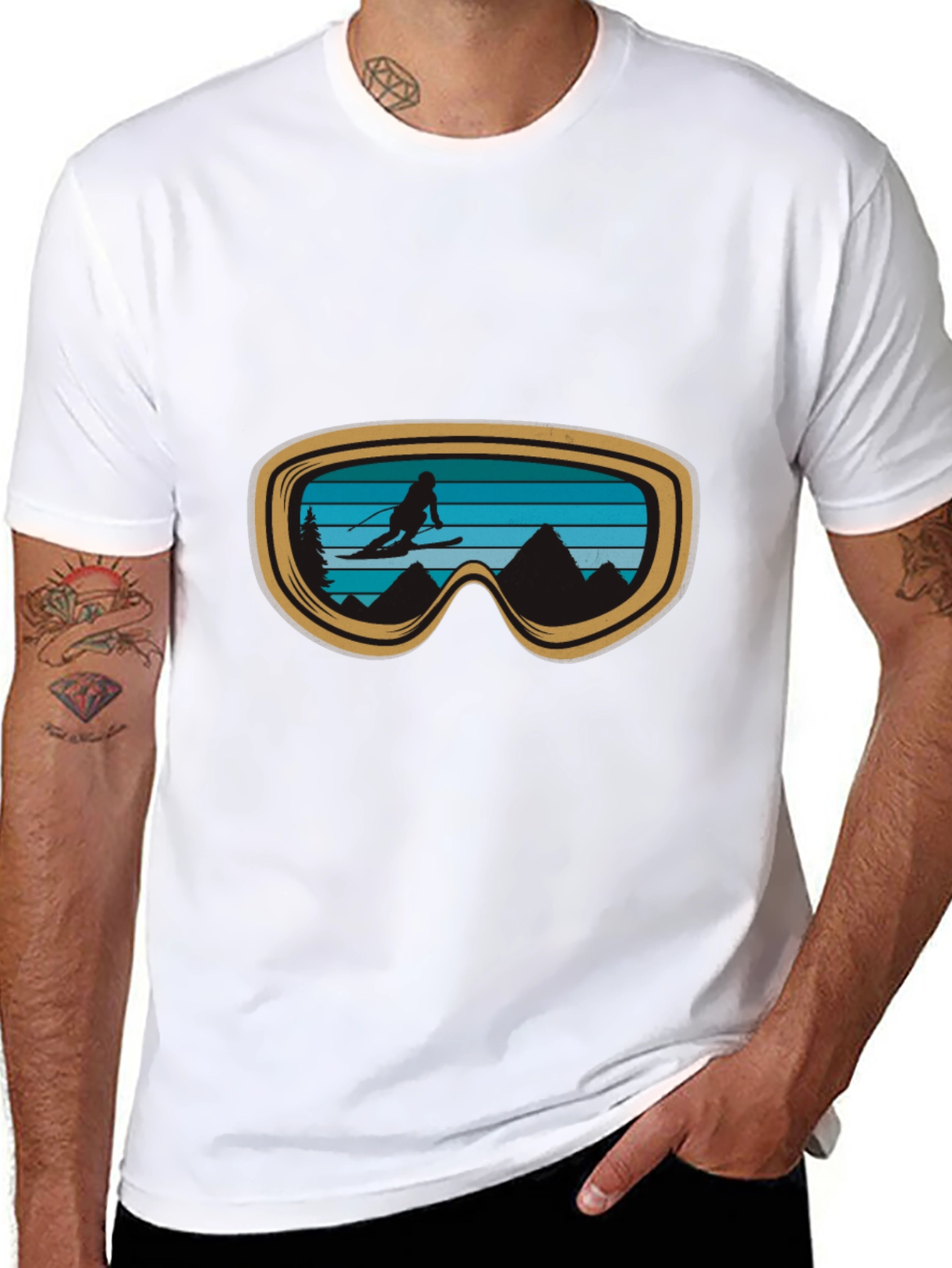 Ski Goggles Graphic Tee - Adventure Ready