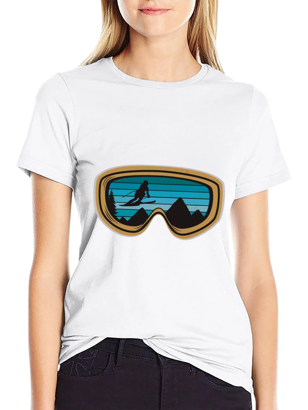Ski Goggles Graphic Tee - Adventure Ready