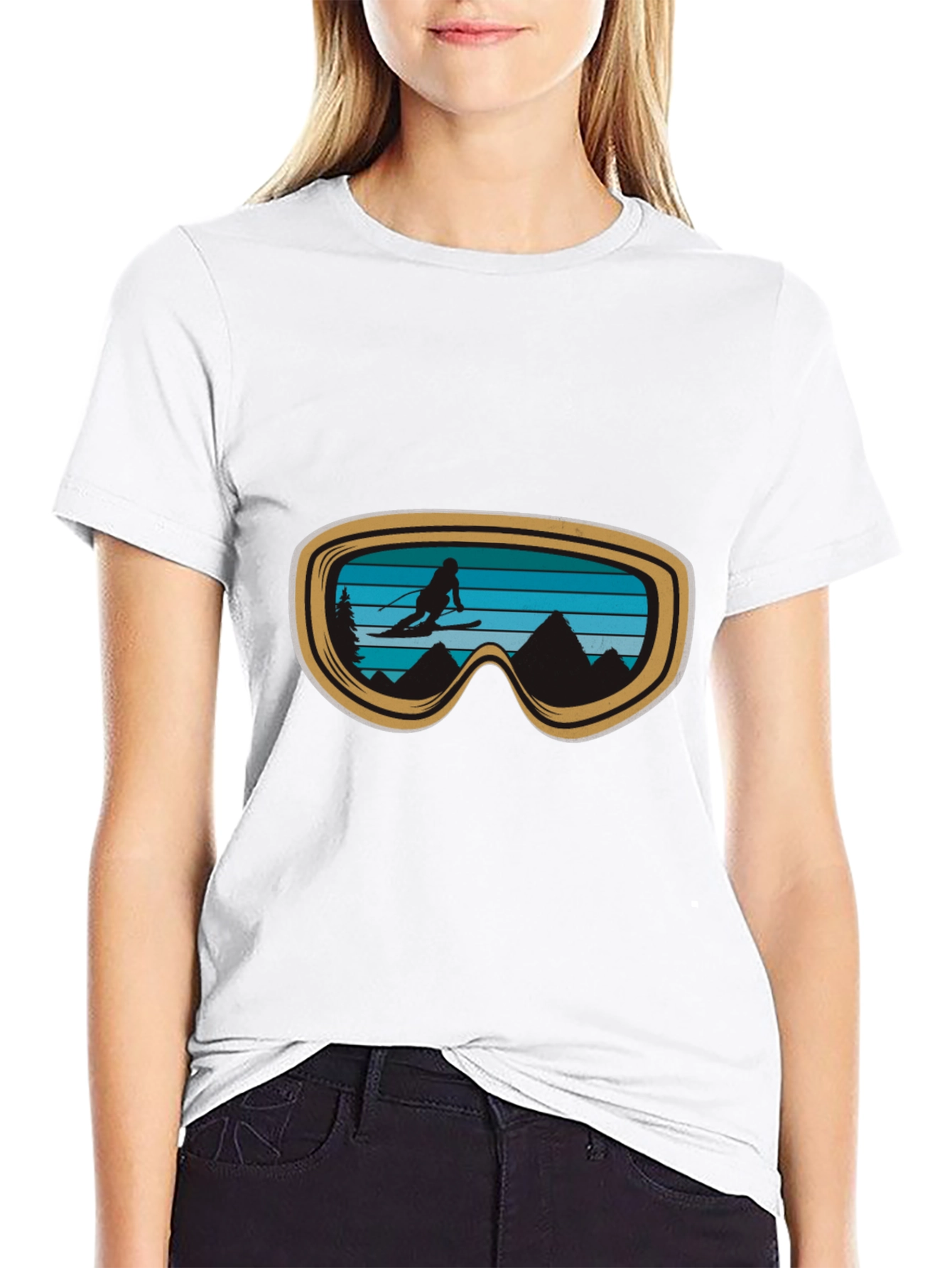Ski Goggles Graphic Tee - Adventure Ready