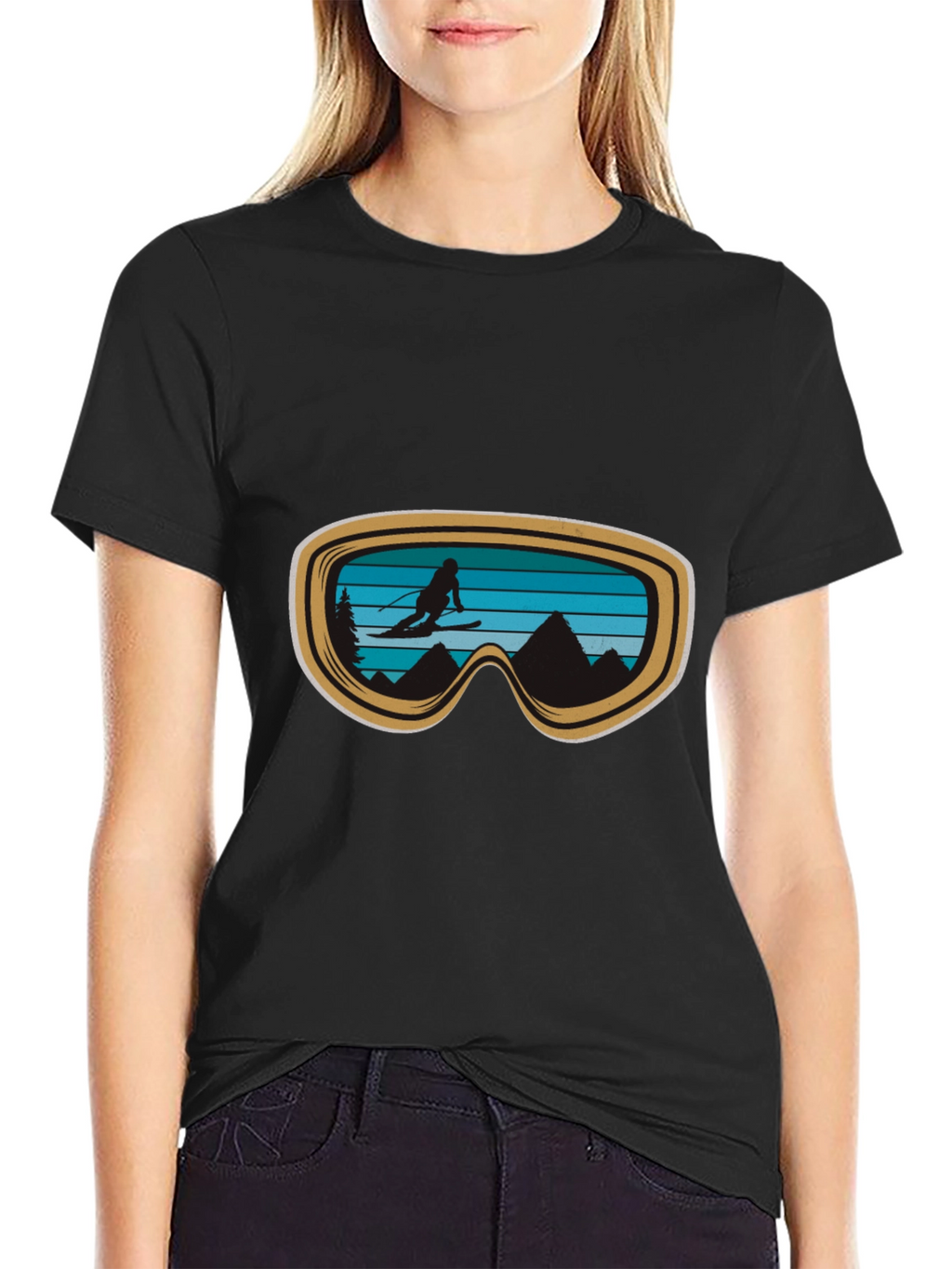 Ski Goggles Graphic Tee - Adventure Ready