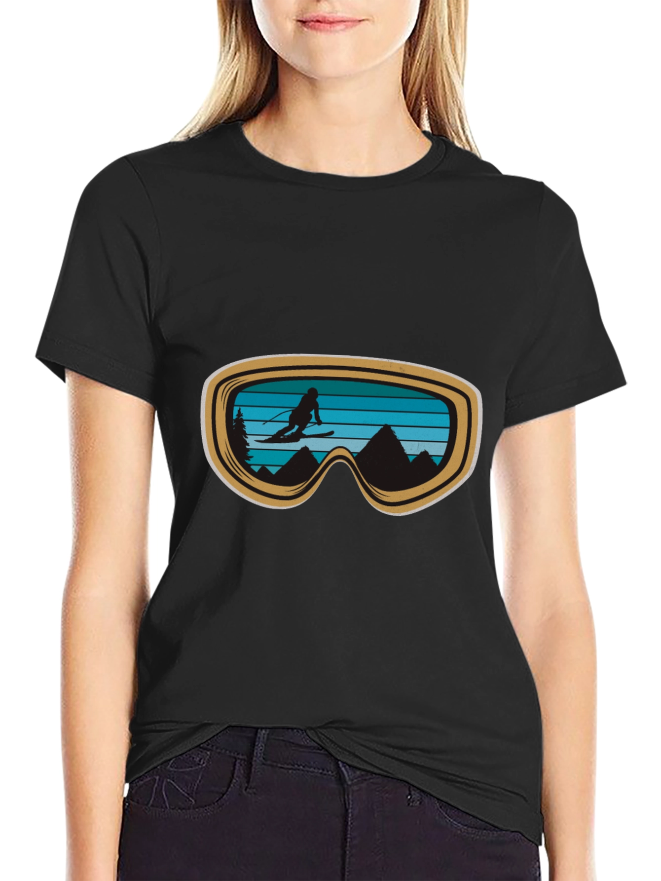 Ski Goggles Graphic Tee - Adventure Ready