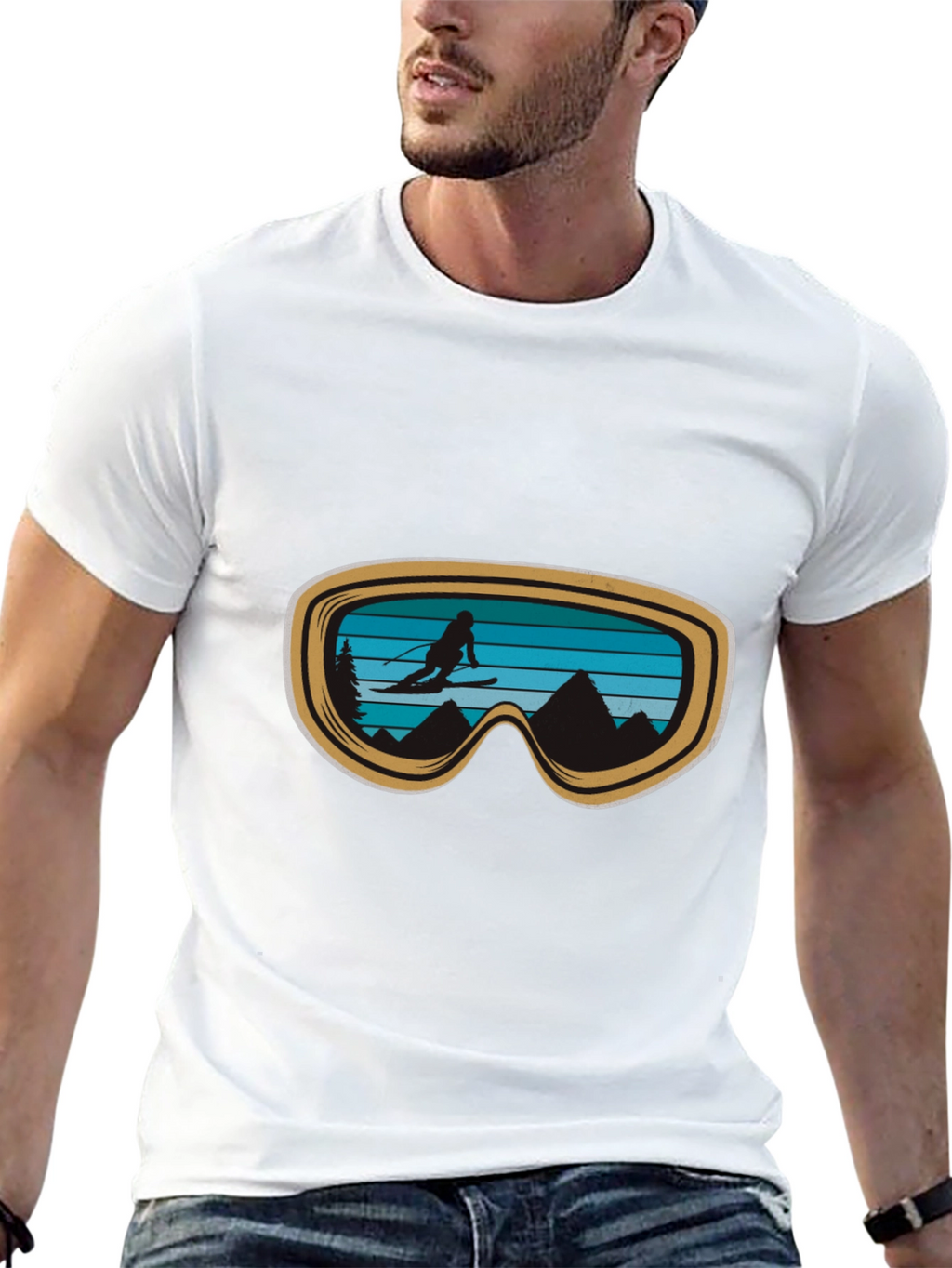 Ski Goggles Graphic Tee - Adventure Ready
