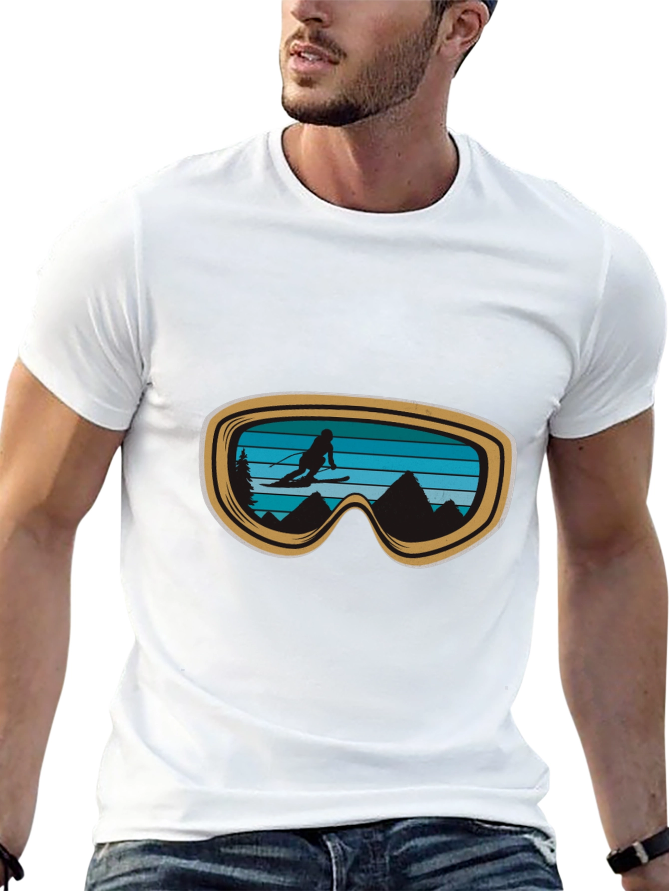 Ski Goggles Graphic Tee - Adventure Ready