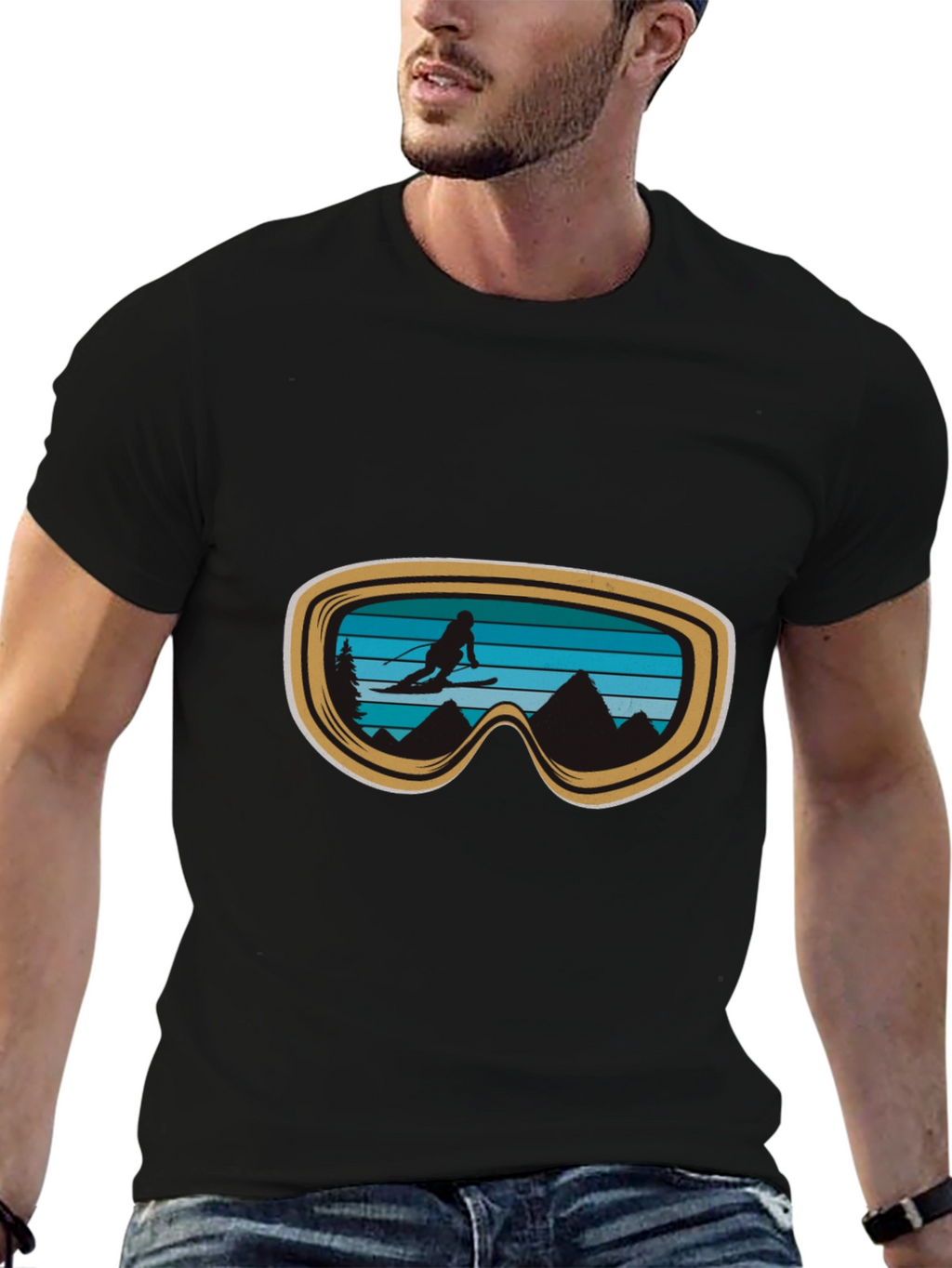 Ski Goggles Graphic Tee - Adventure Ready