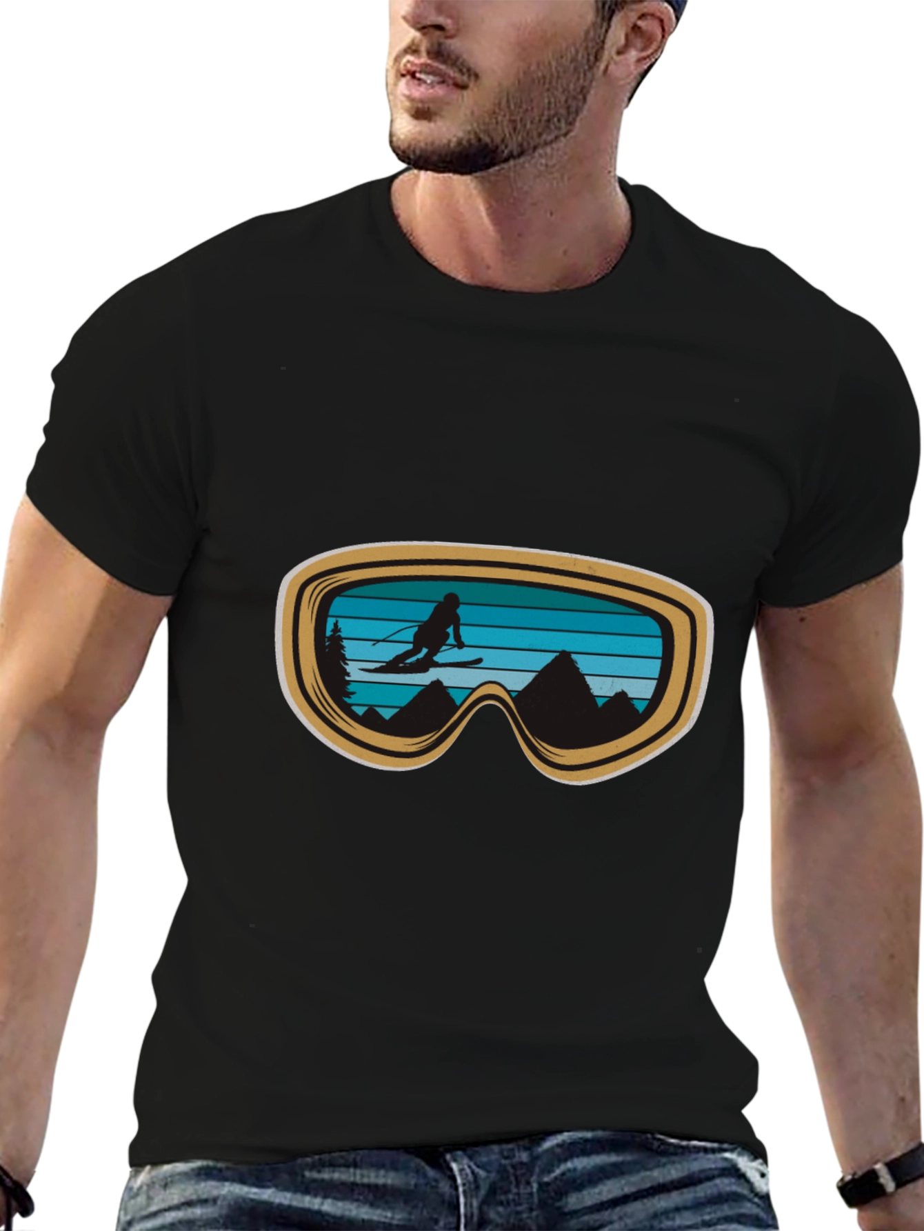 Ski Goggles Graphic Tee - Adventure Ready