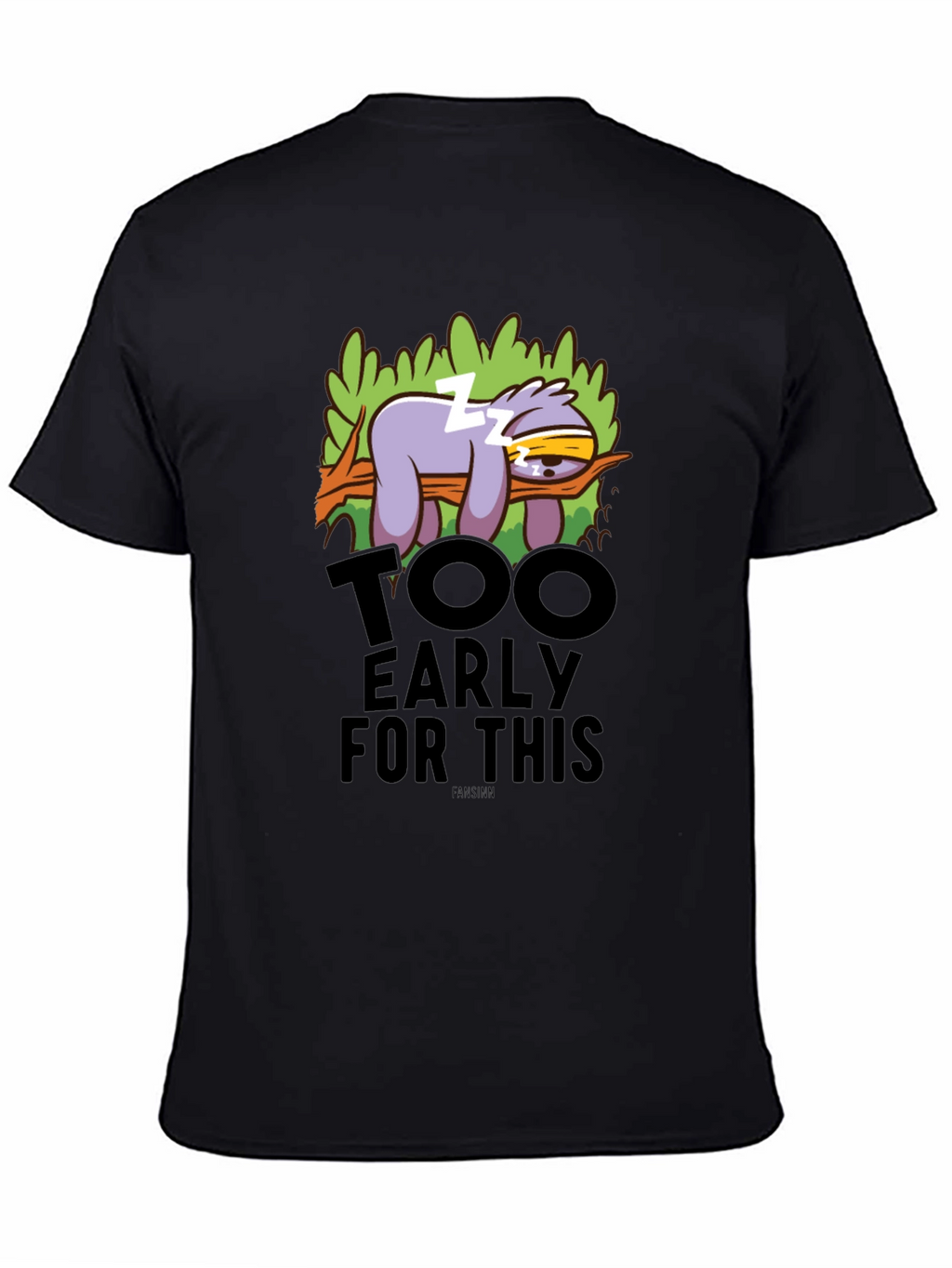 Funny Sloth Too Early Graphic T-Shirt