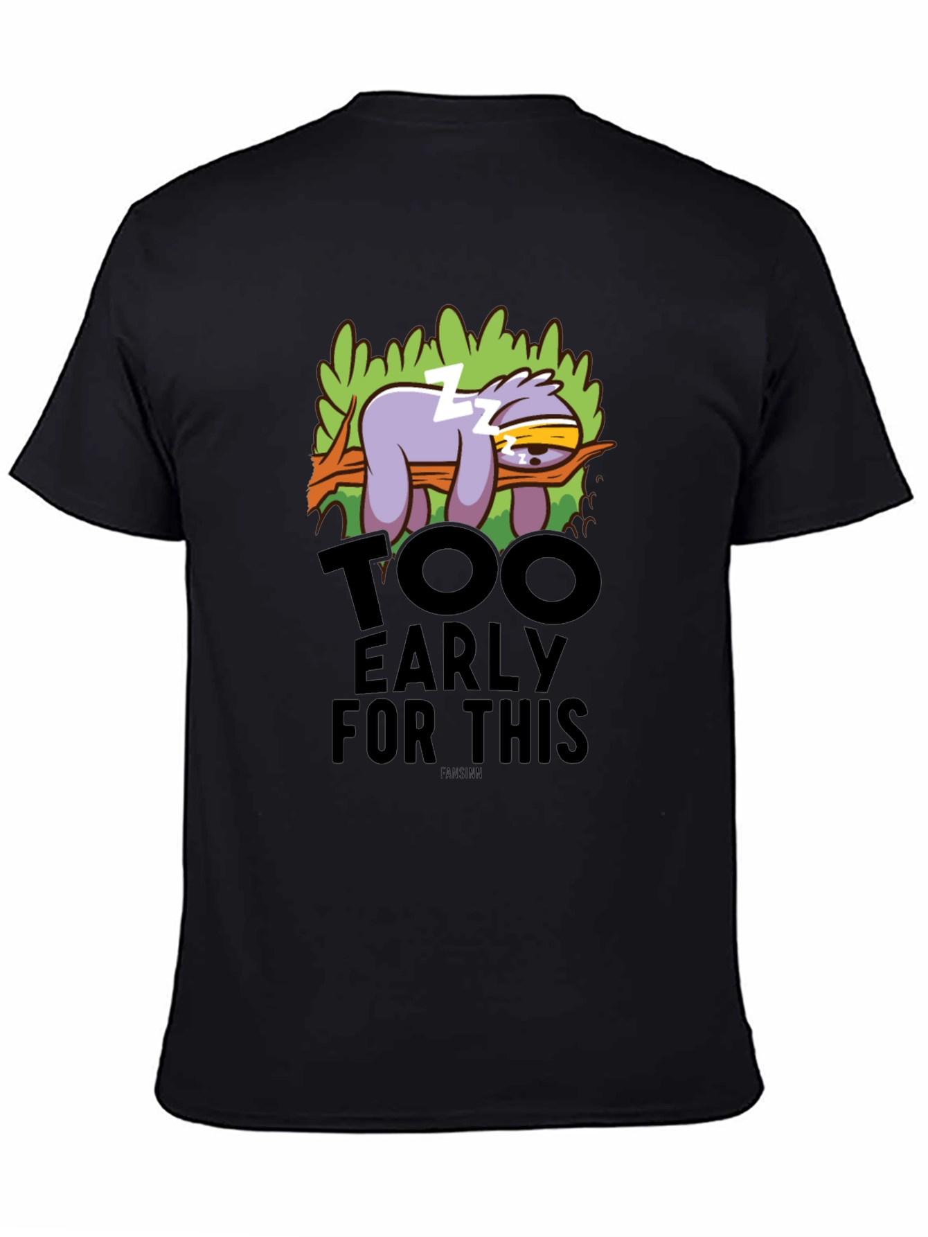 Funny Sloth Too Early Graphic T-Shirt