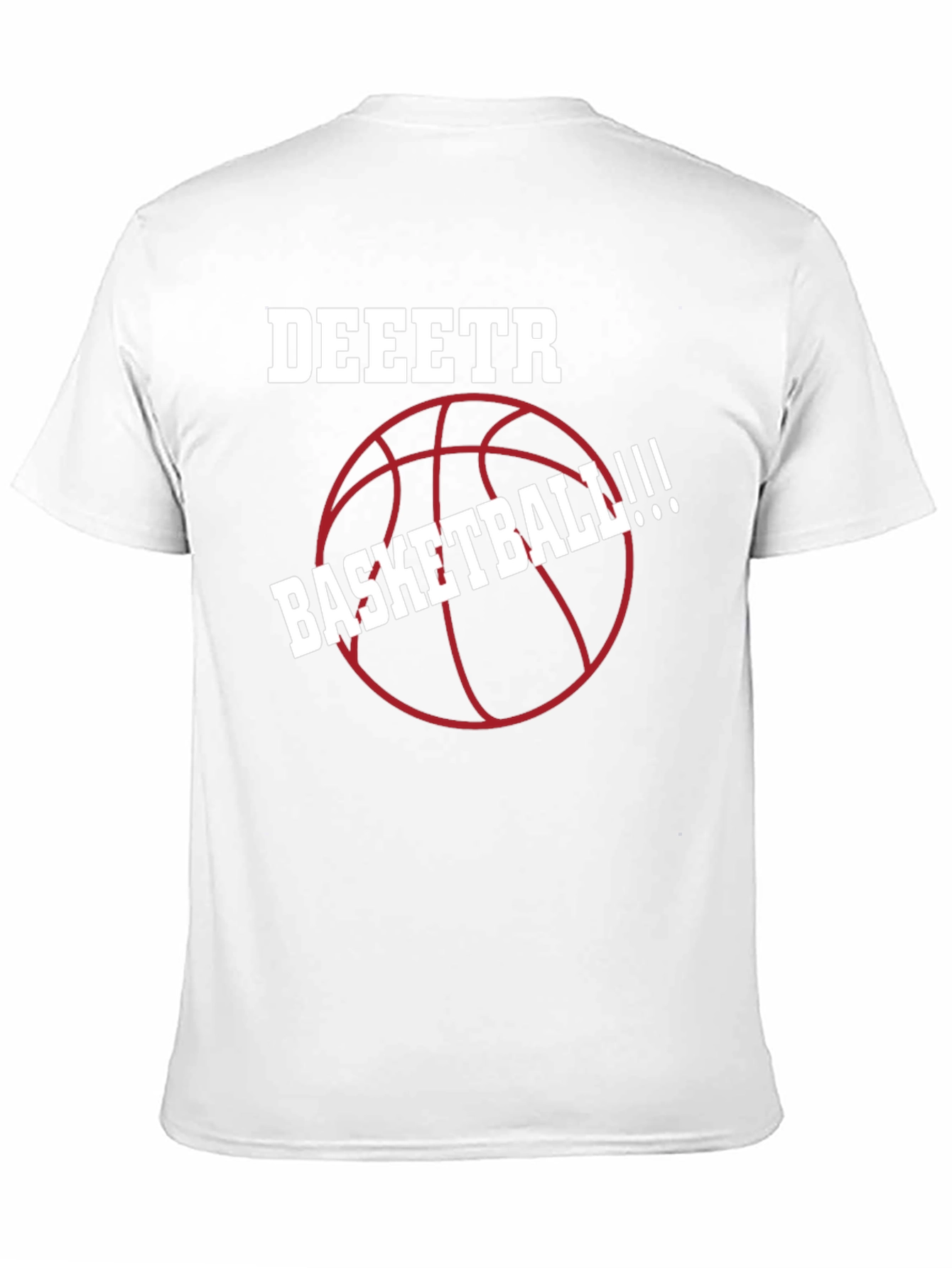 Deeetr Basketball Graphic Tee - Black Cotton Shirt