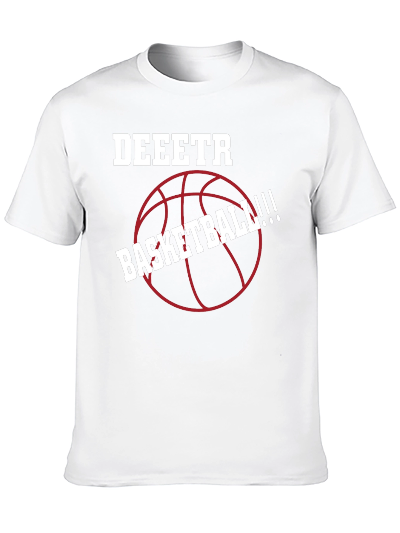 Deeetr Basketball Graphic Tee - Black Cotton Shirt