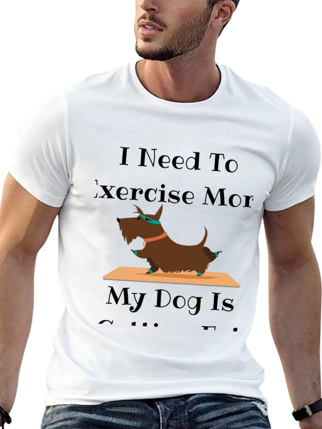 Exercise More Dog T-Shirt