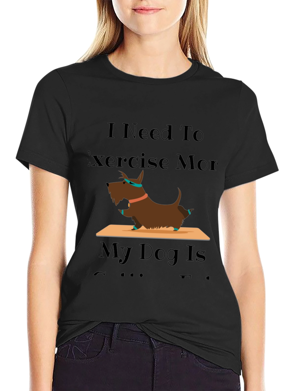 Exercise More Dog T-Shirt