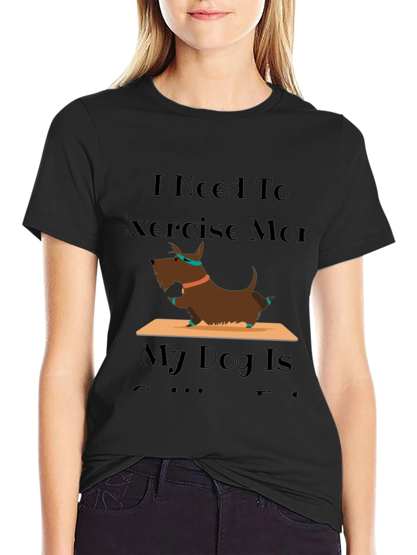 Exercise More Dog T-Shirt