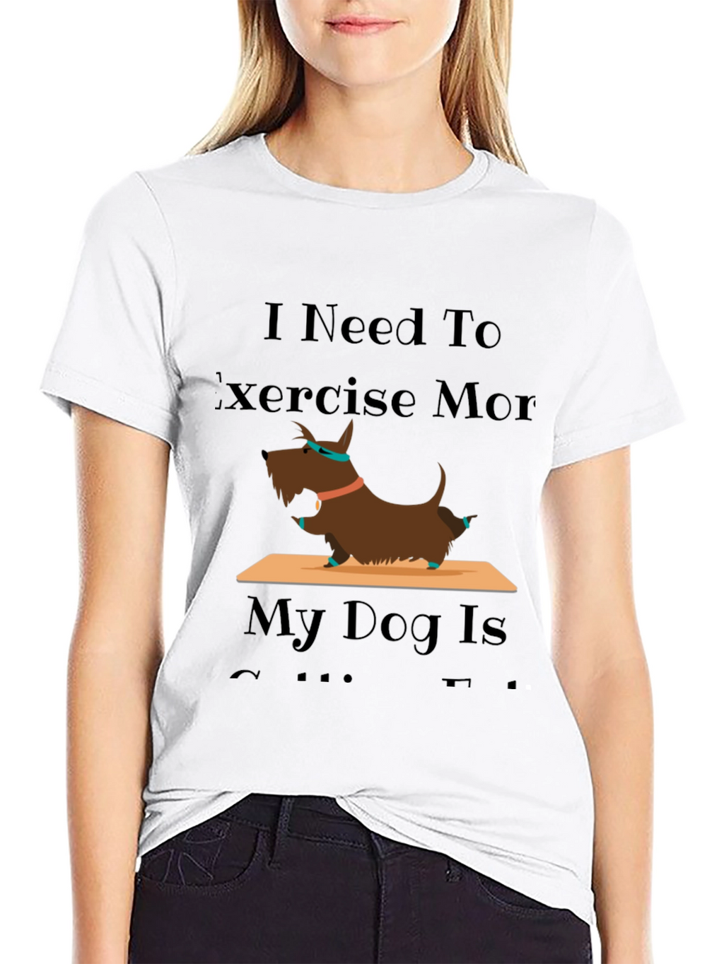 Exercise More Dog T-Shirt
