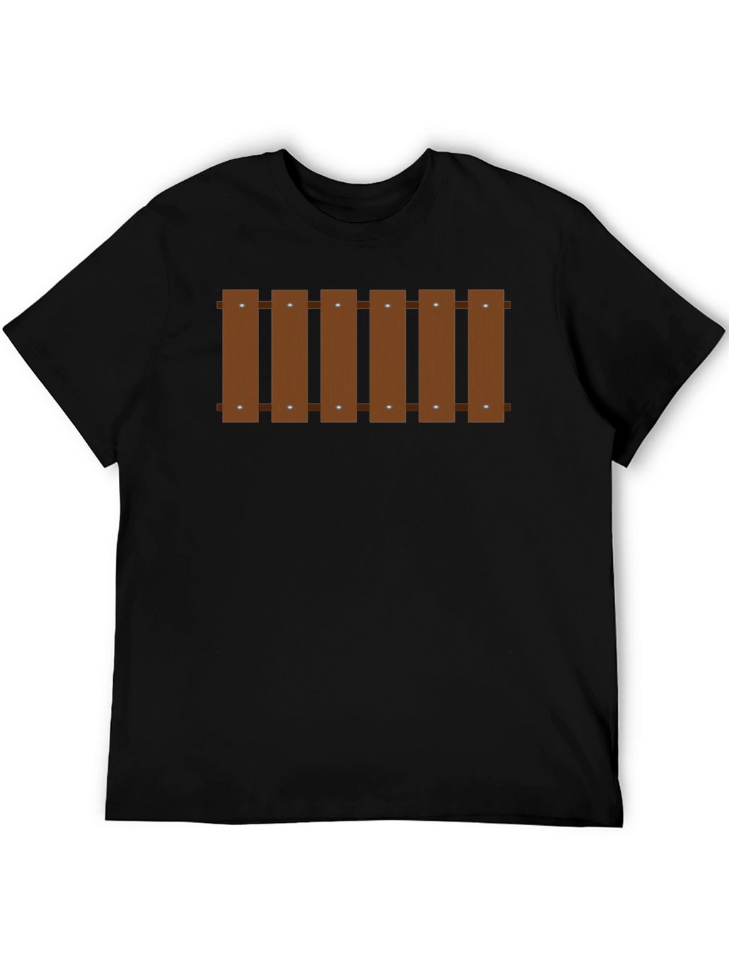 Novelty Fence Graphic T-Shirt - Black