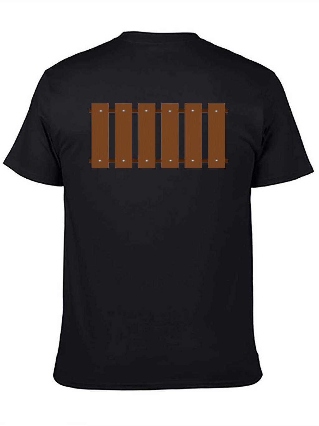 Novelty Fence Graphic T-Shirt - Black
