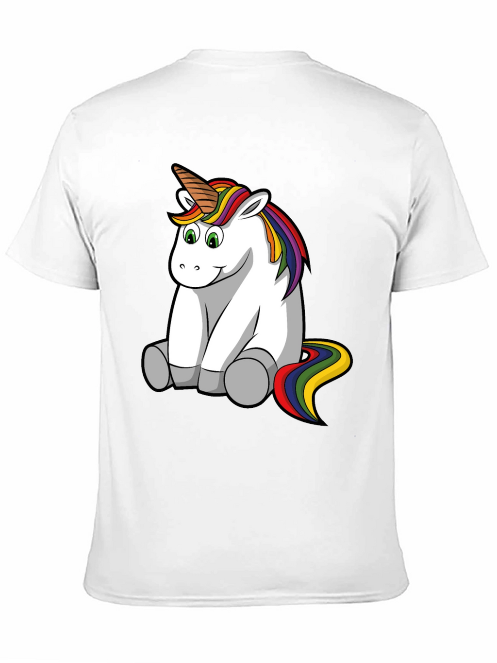 Unicorn T-Shirt - Black Cotton Tee