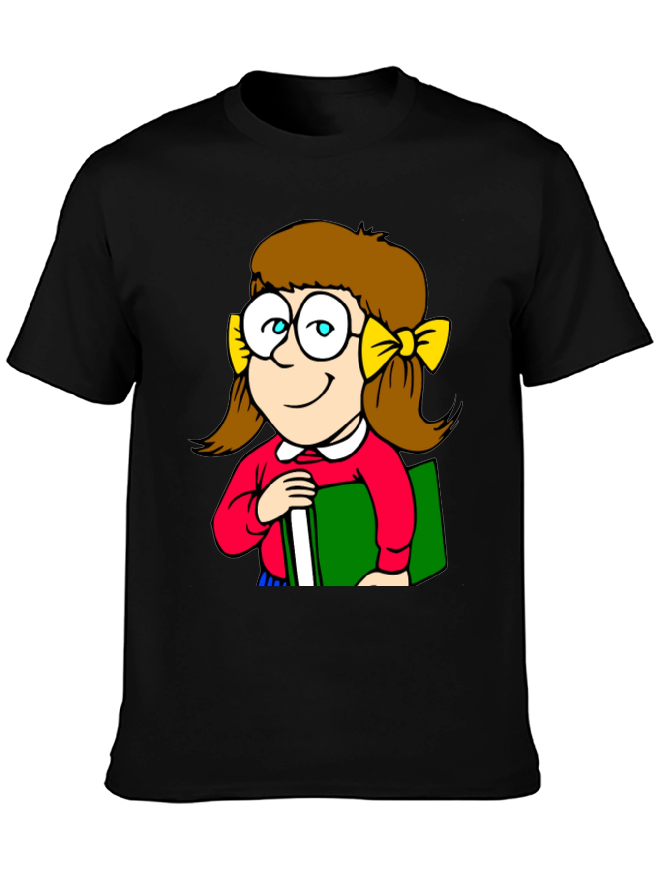 Cartoon Girl T-Shirt - Unique Geeky Design